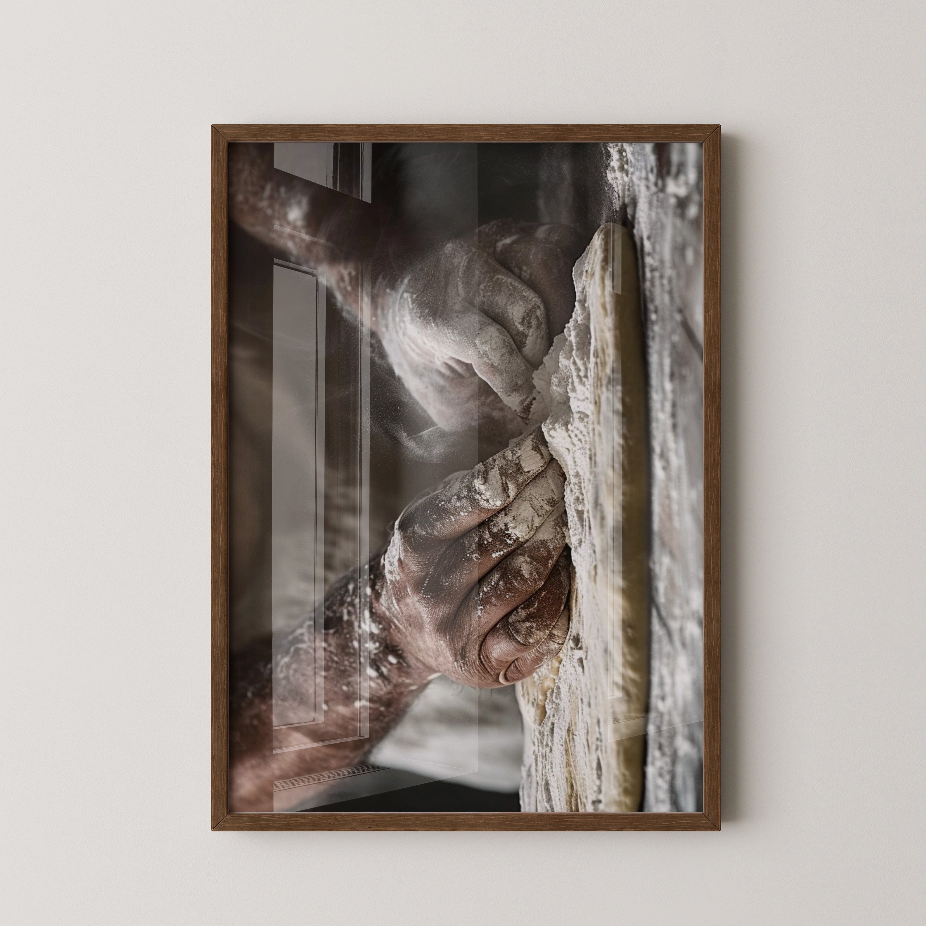 Bäckerhände Mehlstaub Vintage