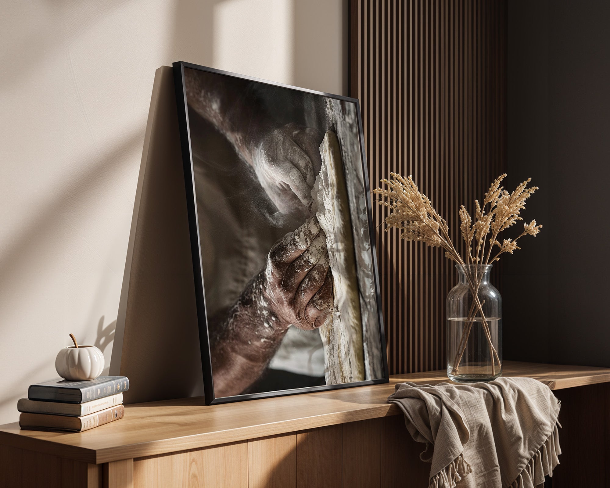 Bäckerhände Mehlstaub Vintage