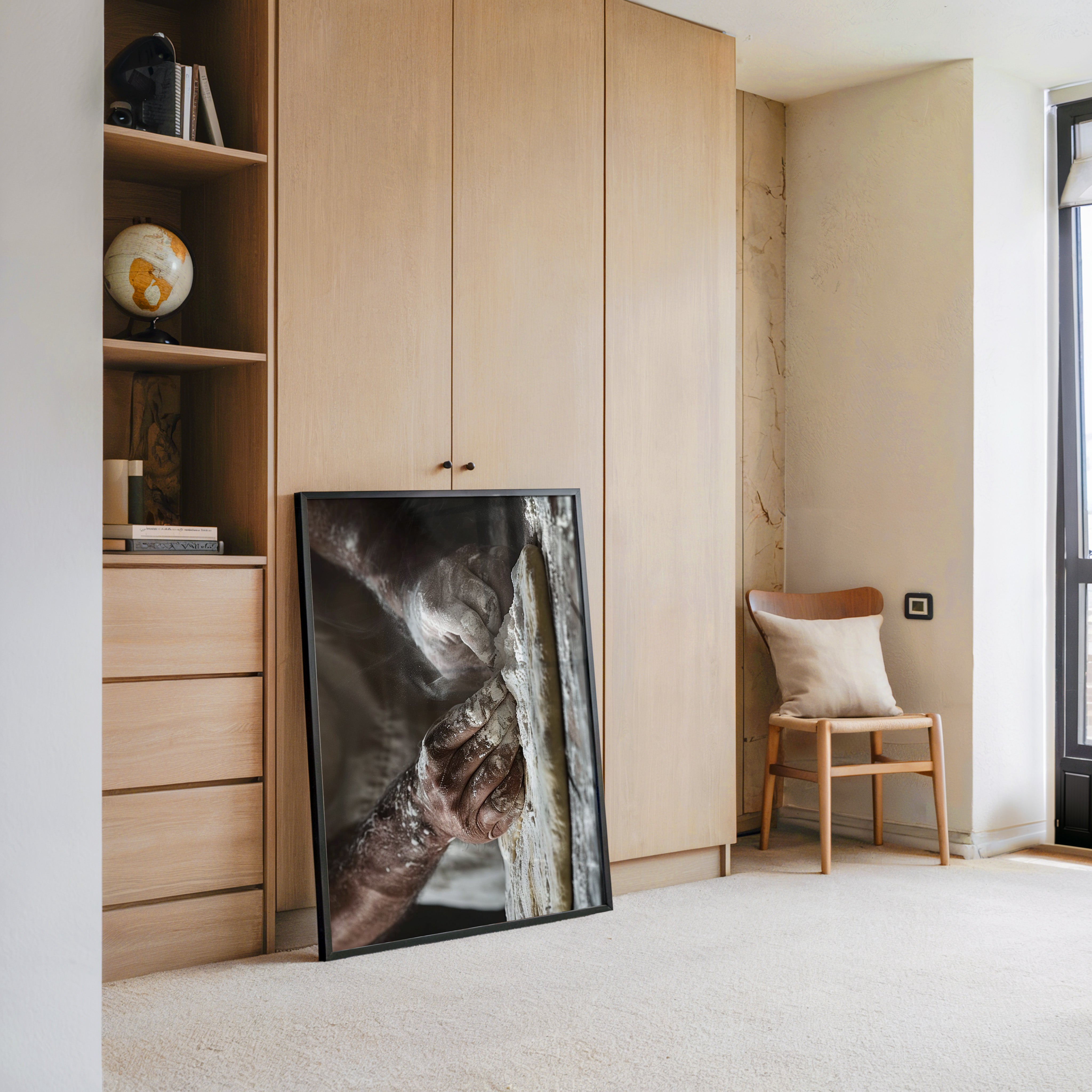 Bäckerhände Mehlstaub Vintage