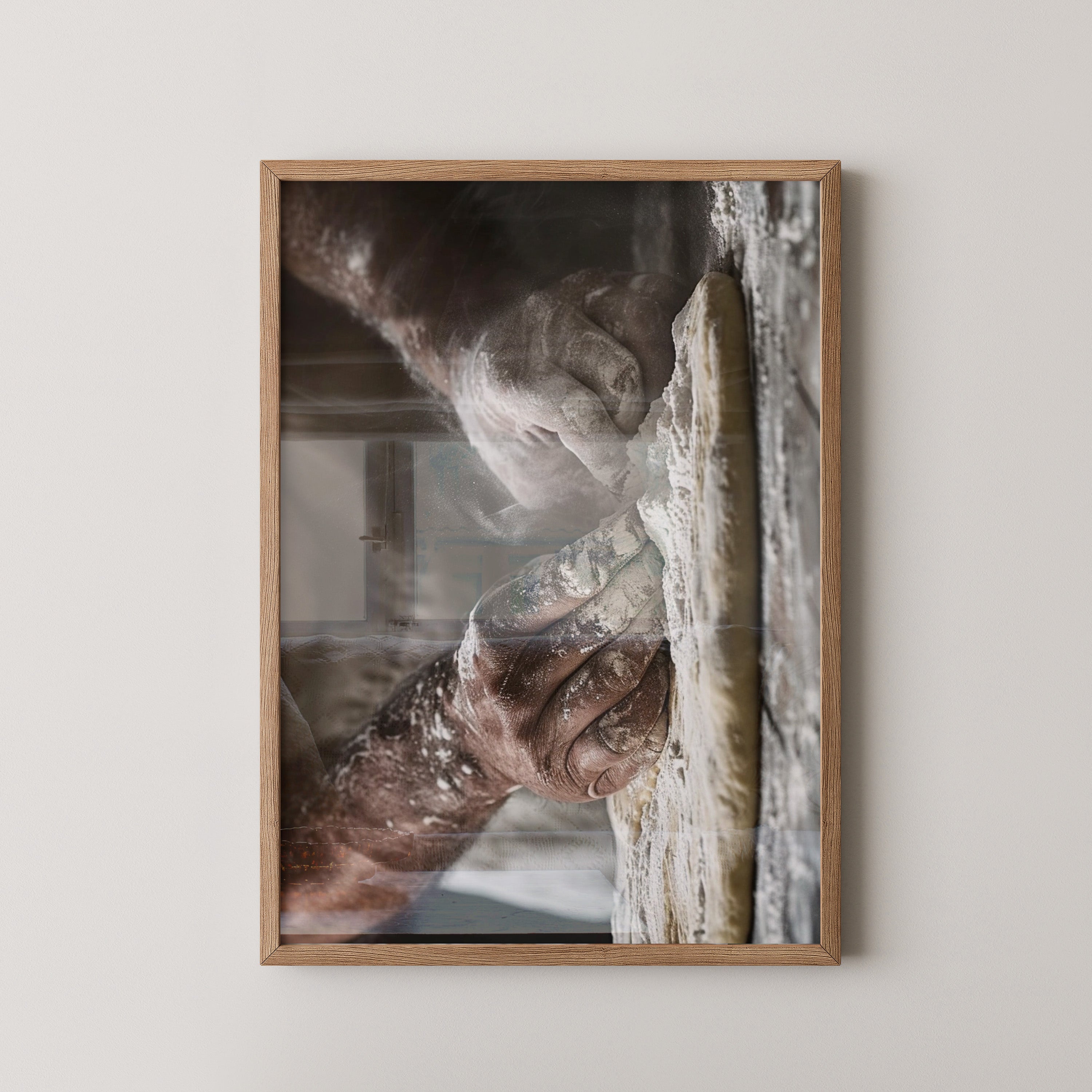 Bäckerhände Mehlstaub Vintage