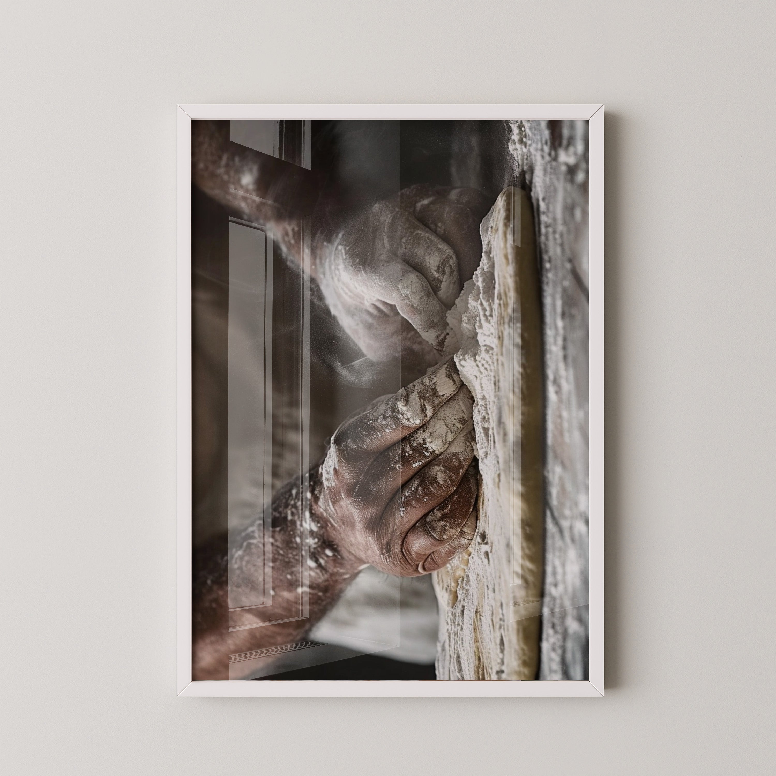 Bäckerhände Mehlstaub Vintage