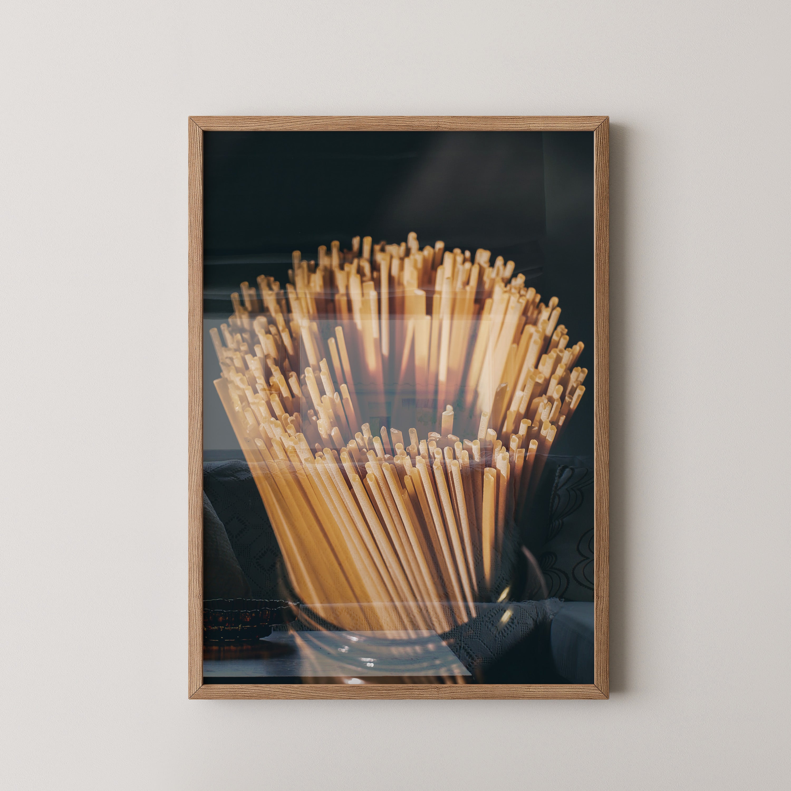 Spaghetti Bündel Schattenlicht