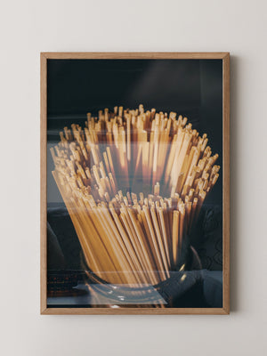 Spaghetti Bündel Schattenlicht