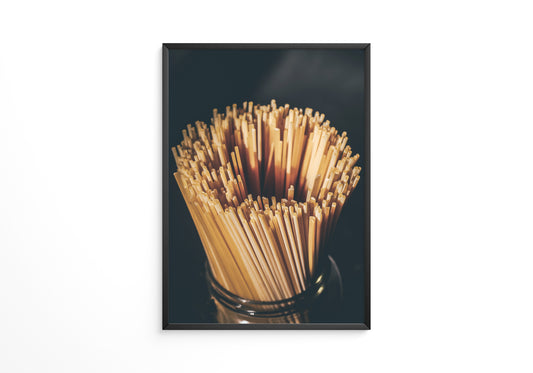 Spaghetti Bündel Schattenlicht