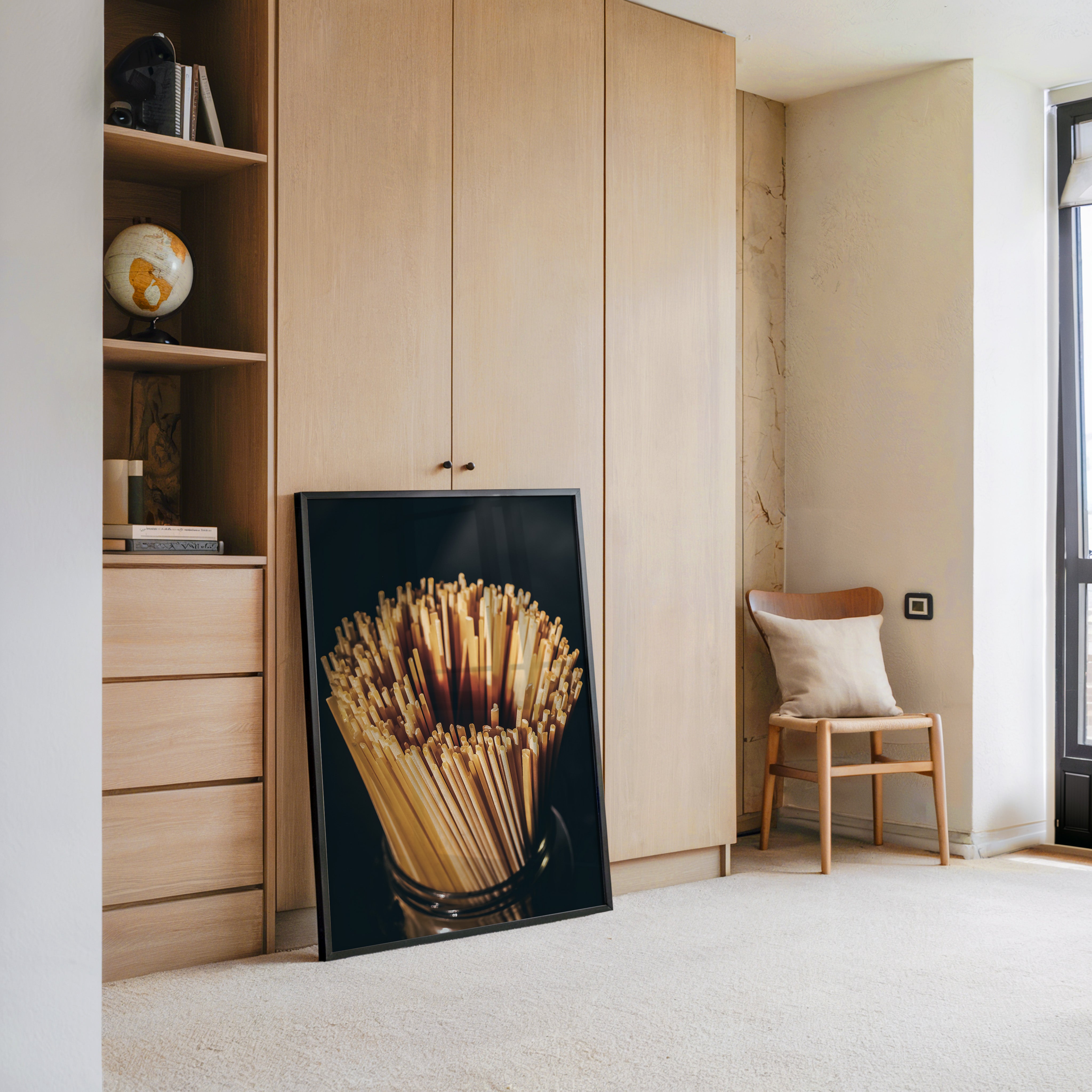 Spaghetti Bündel Schattenlicht