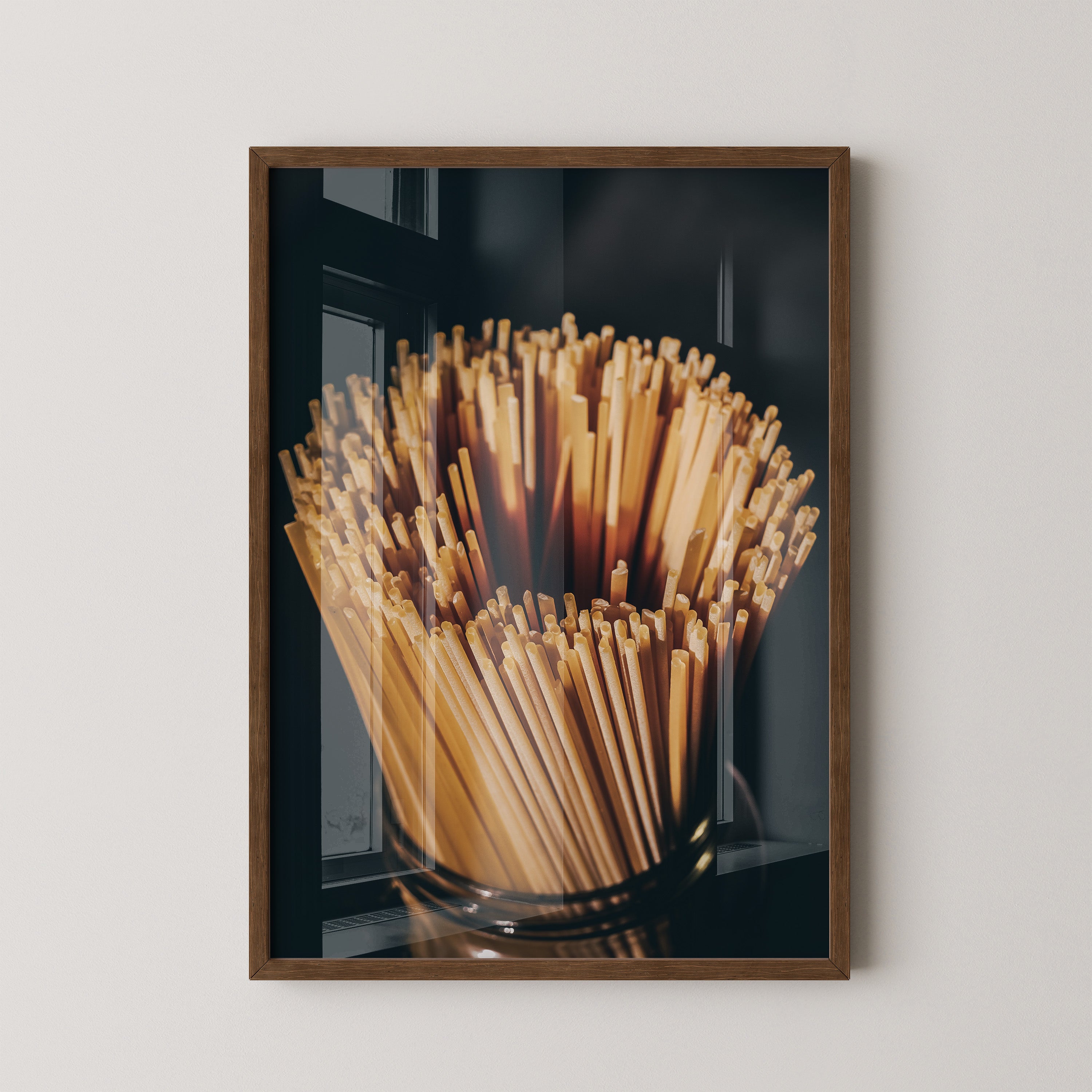 Spaghetti Bündel Schattenlicht