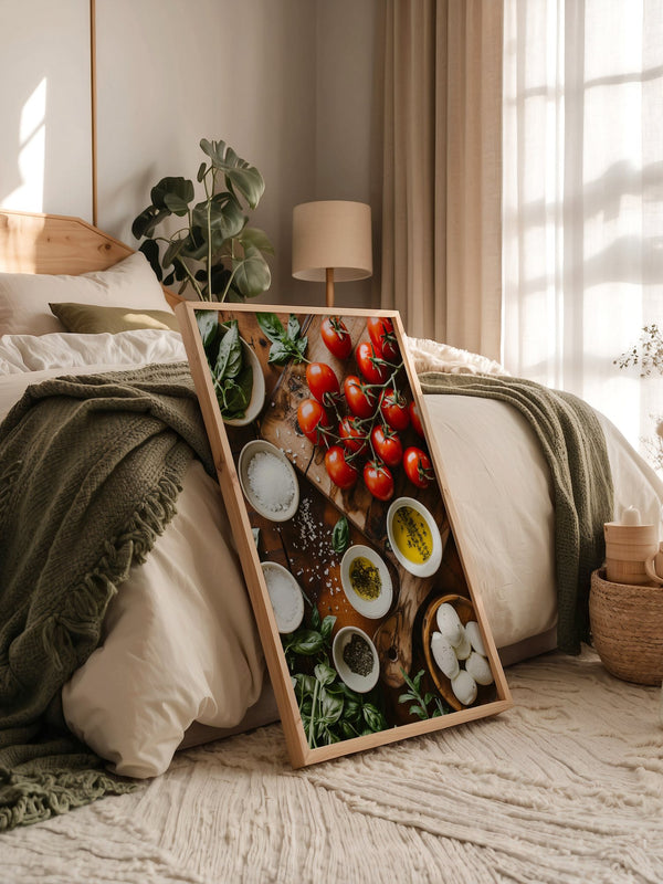 Tomaten Kräuter Holzoptik