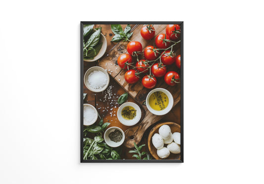 Tomaten Kräuter Holzoptik