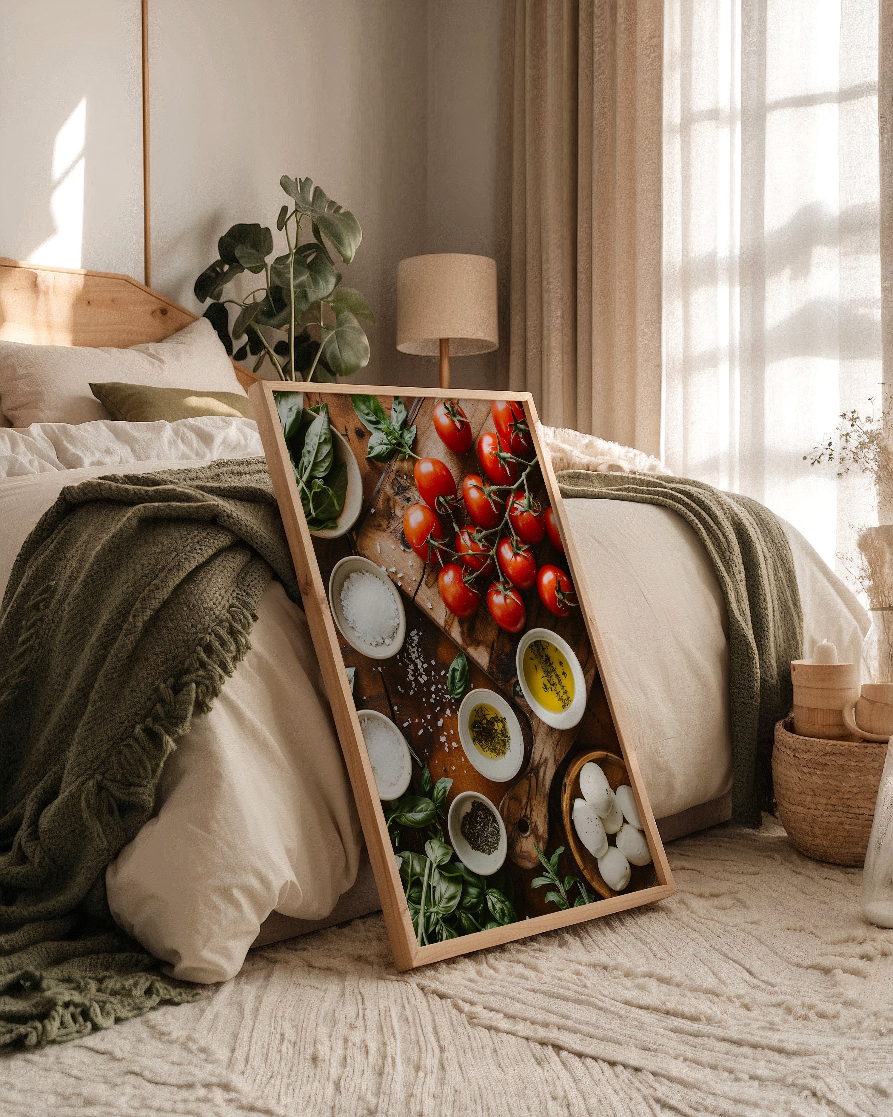 Tomaten Kräuter Holzoptik