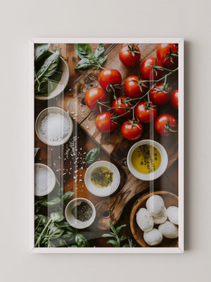 Tomaten Kräuter Holzoptik