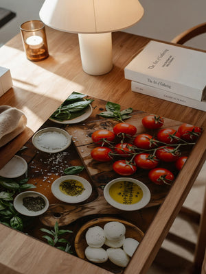 Tomaten Kräuter Holzoptik