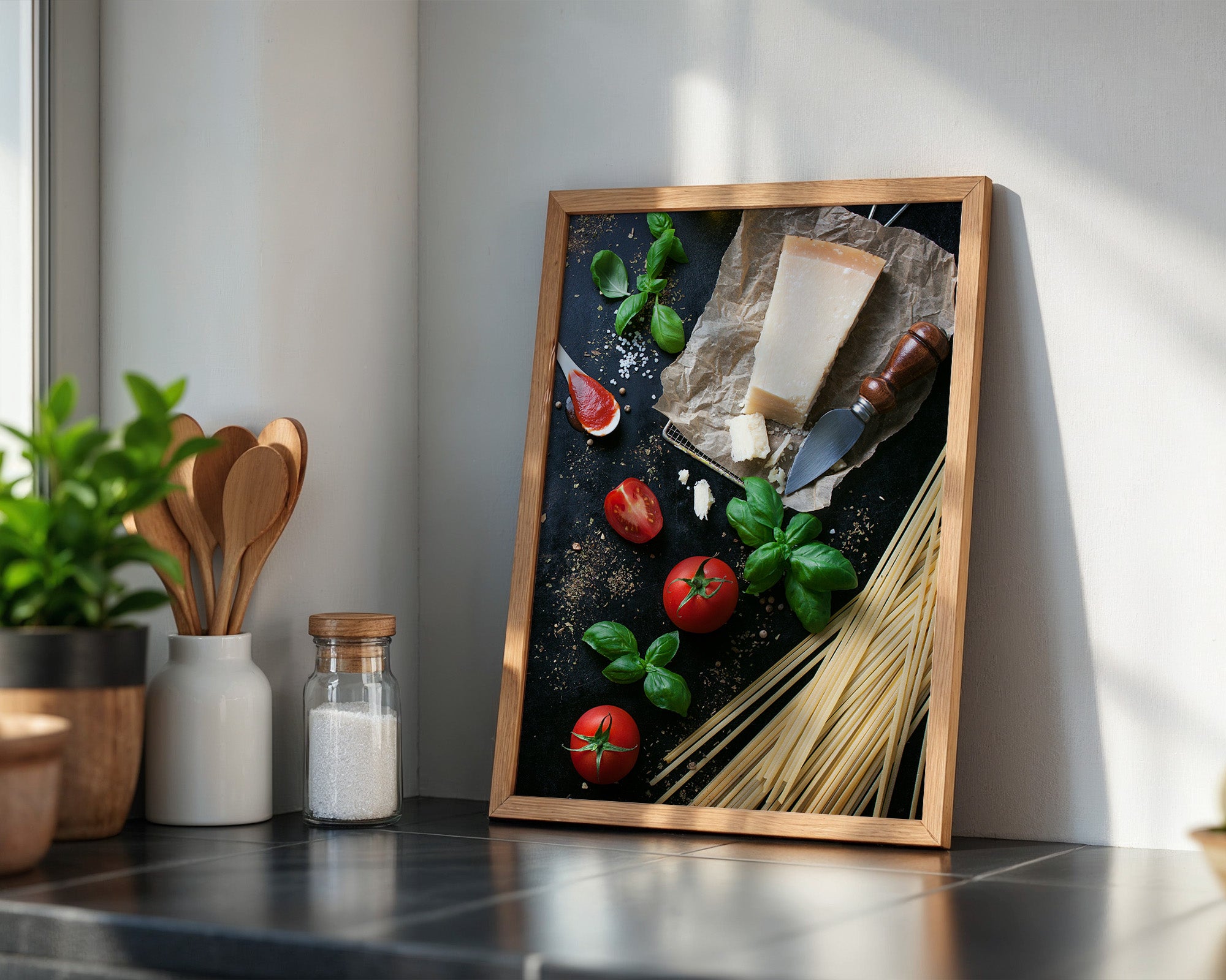 Parmesan Basilikum Tomatenarrangement