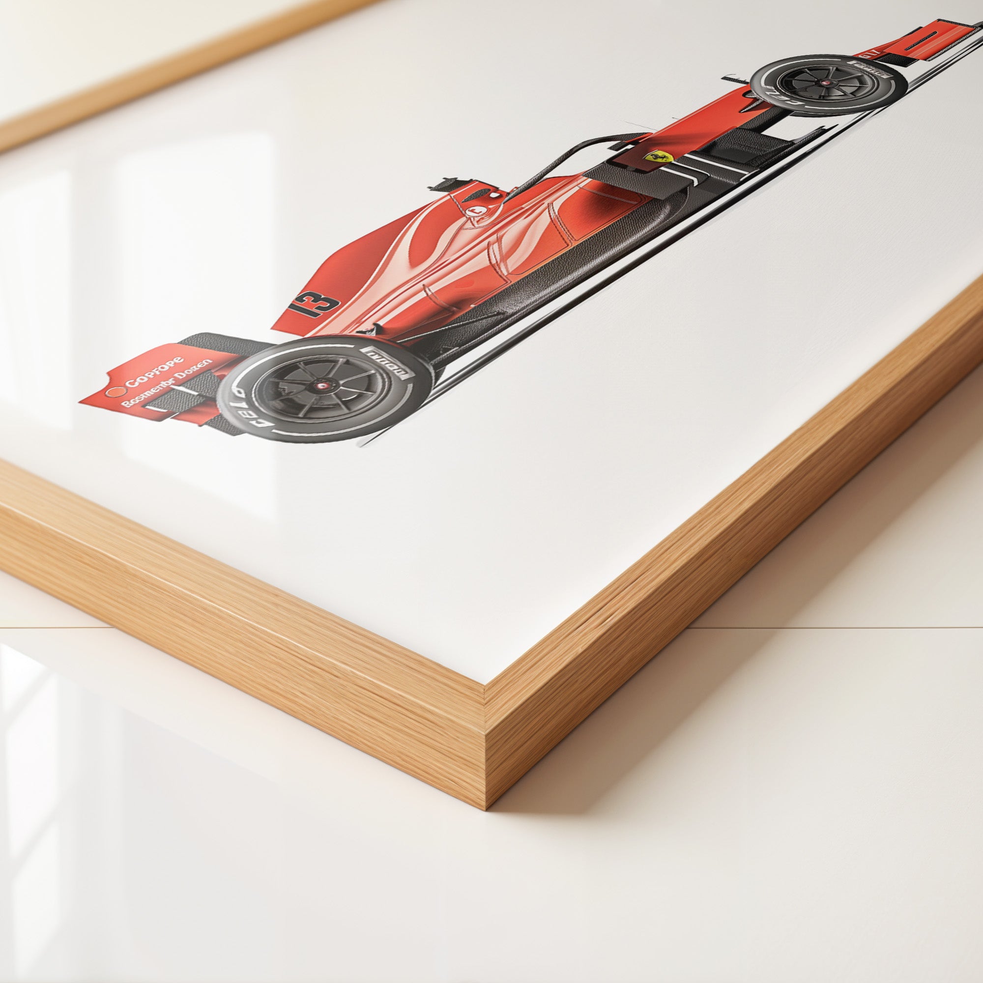 Rennwagen Draufsicht Rot