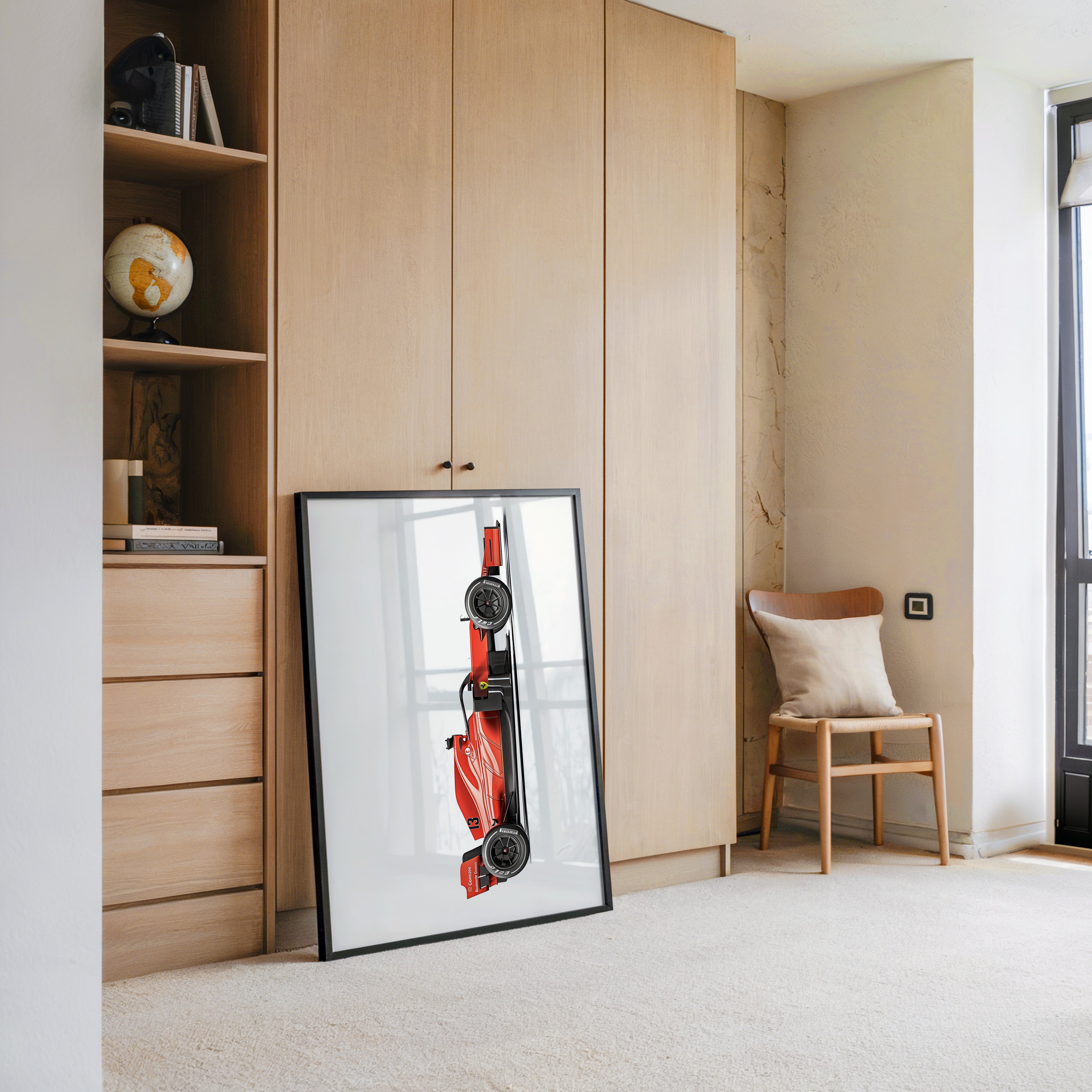 Rennwagen Draufsicht Rot