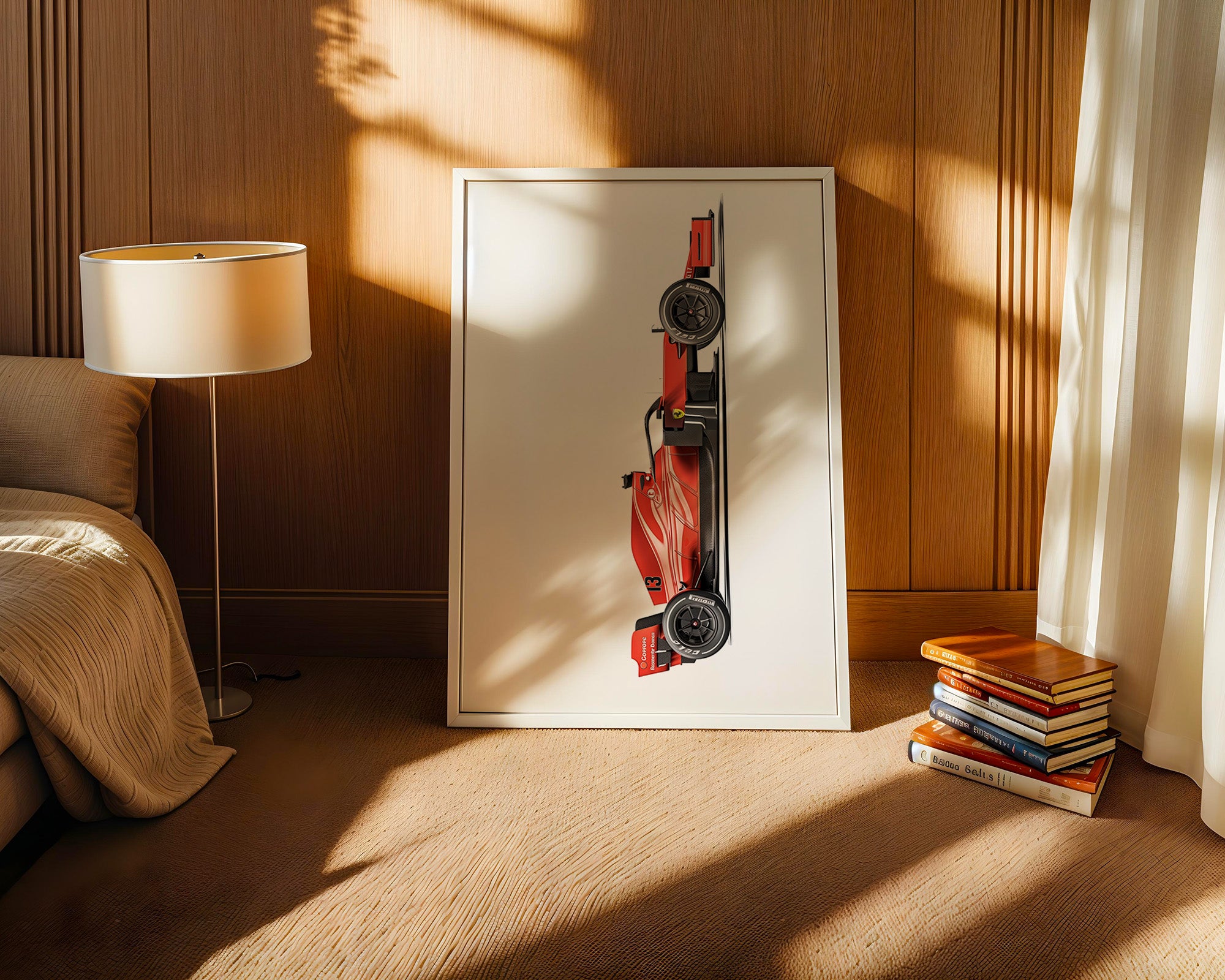 Rennwagen Draufsicht Rot