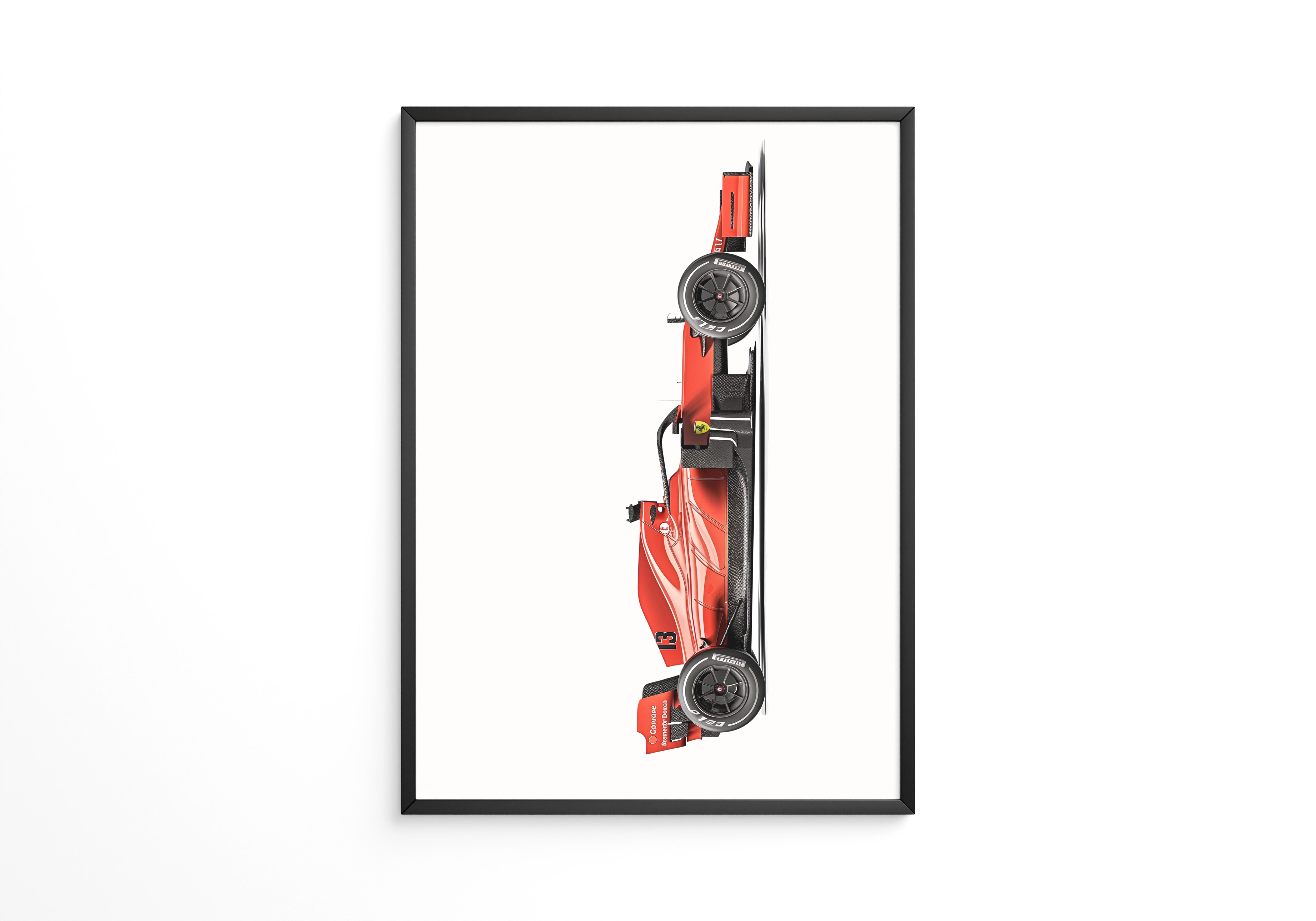 Rennwagen Draufsicht Rot