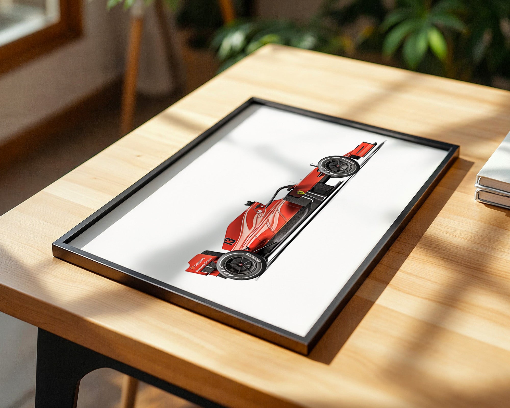 Rennwagen Draufsicht Rot