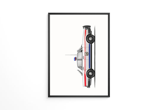 Polizeiwagen von oben