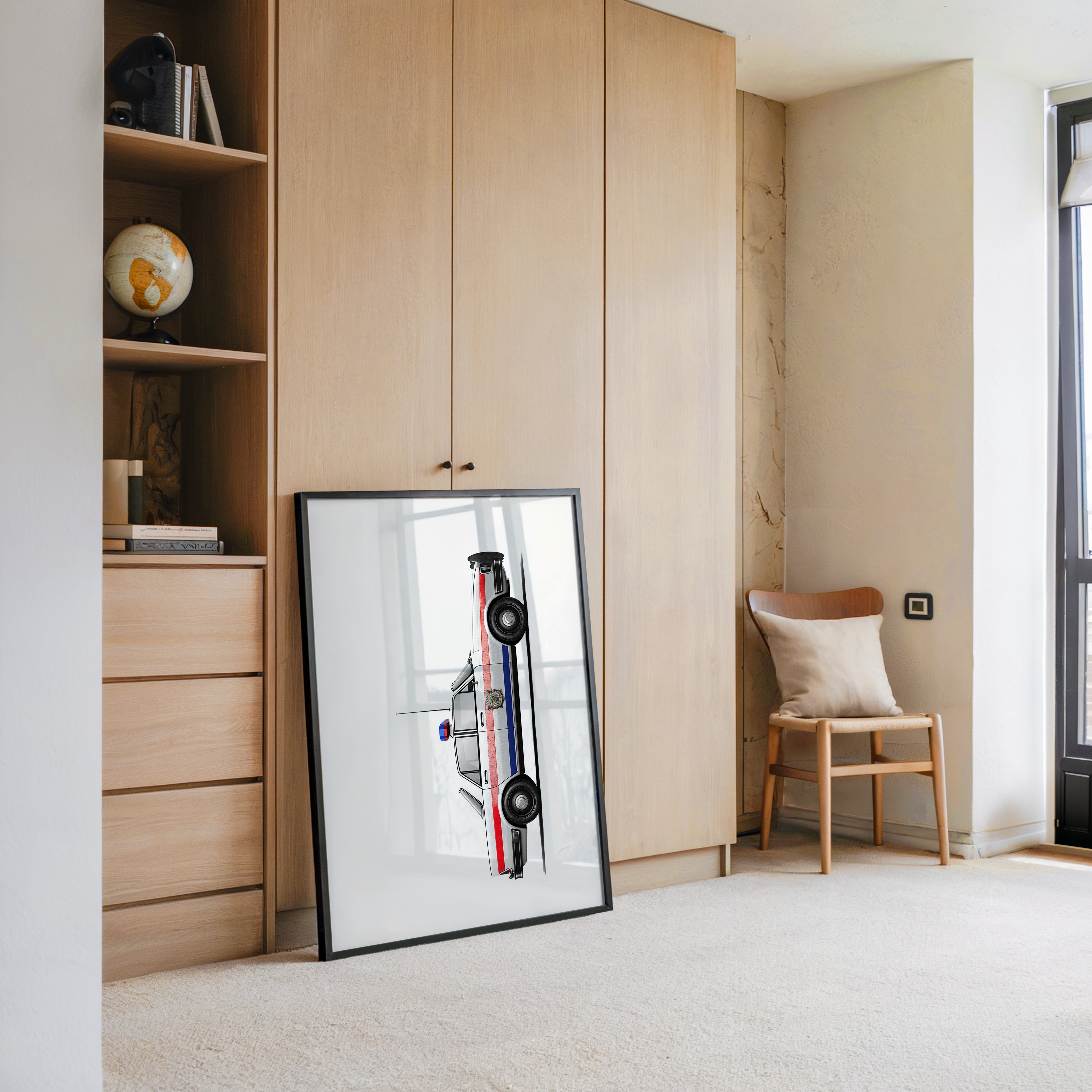 Polizeiwagen von oben