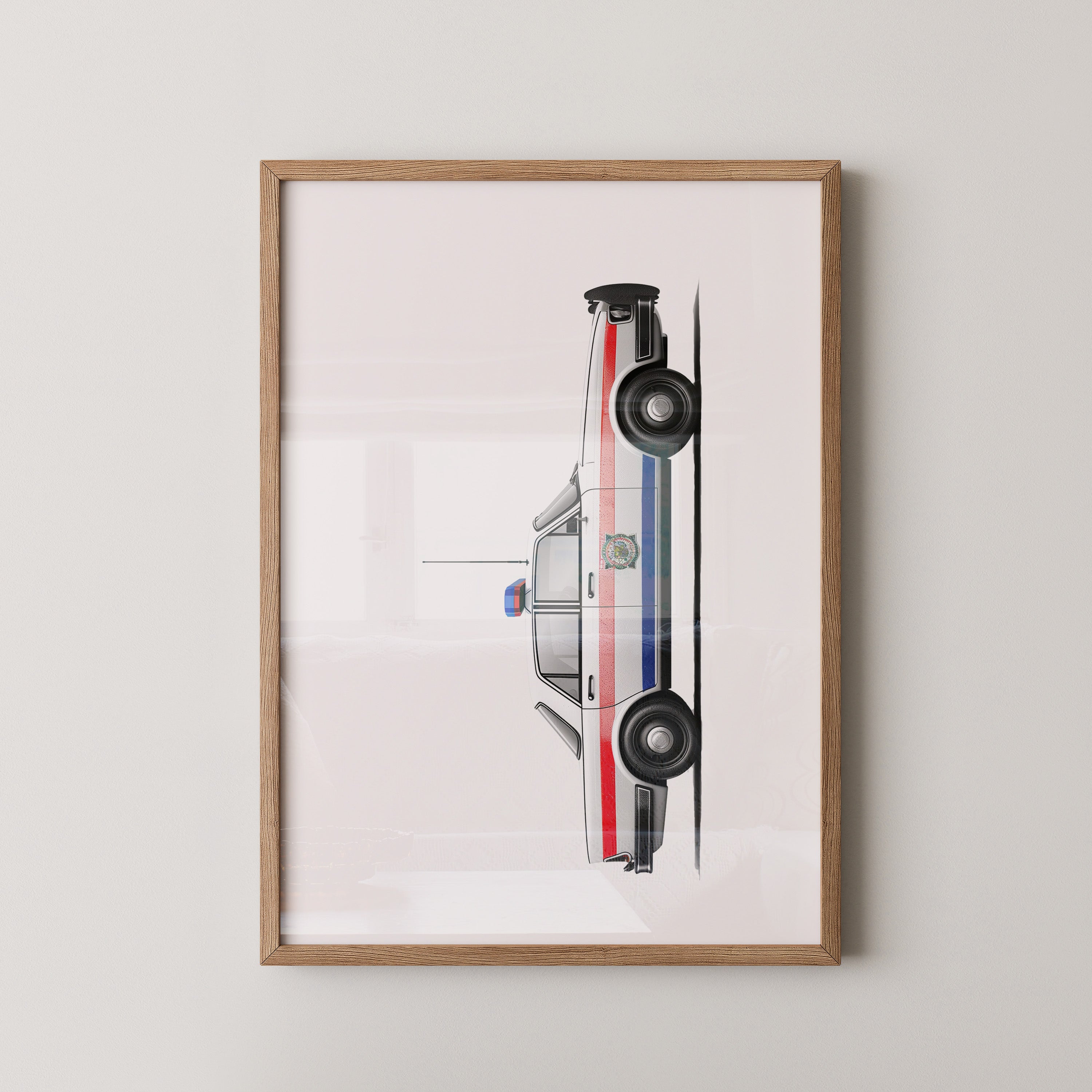 Polizeiwagen von oben