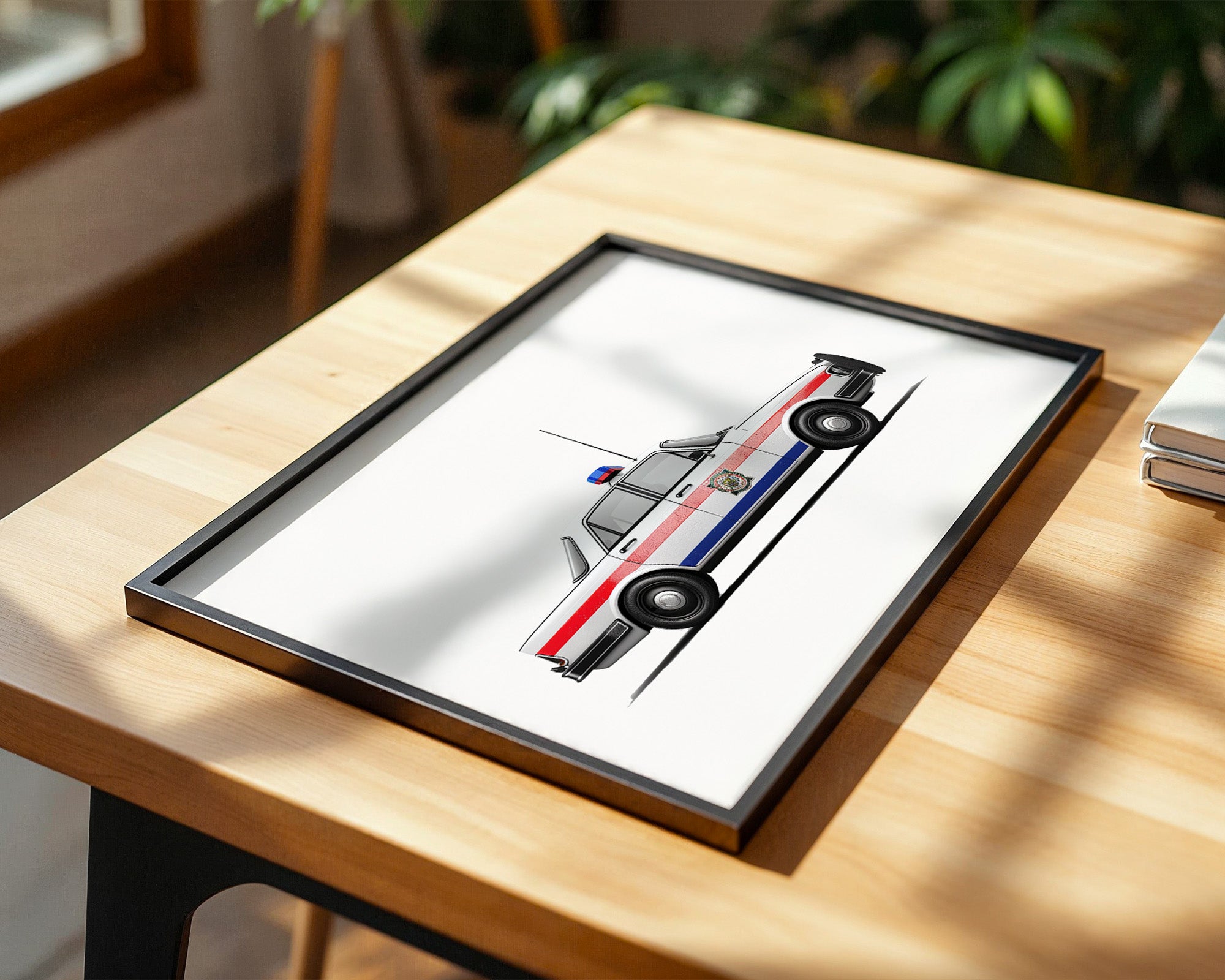 Polizeiwagen von oben