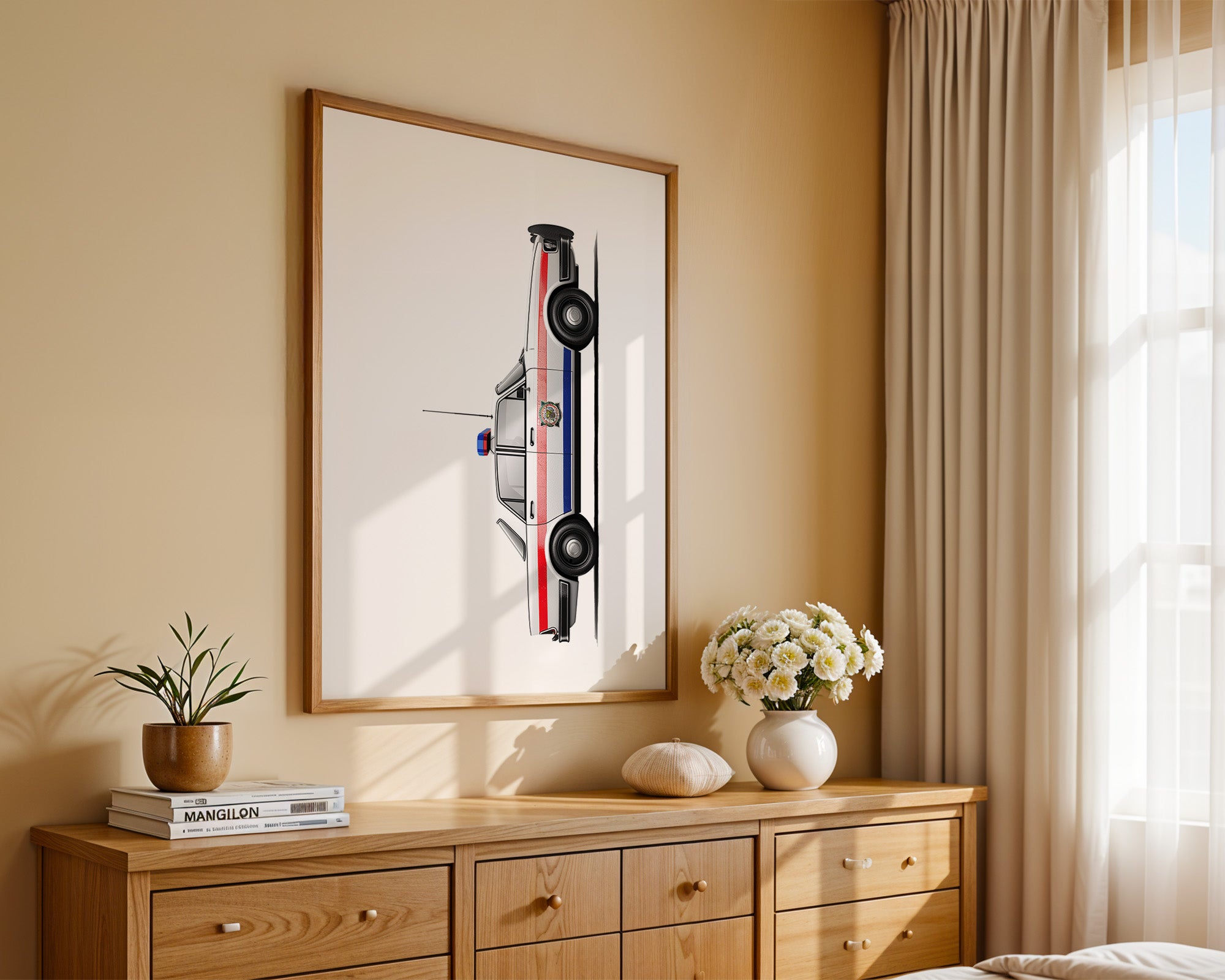 Polizeiwagen von oben