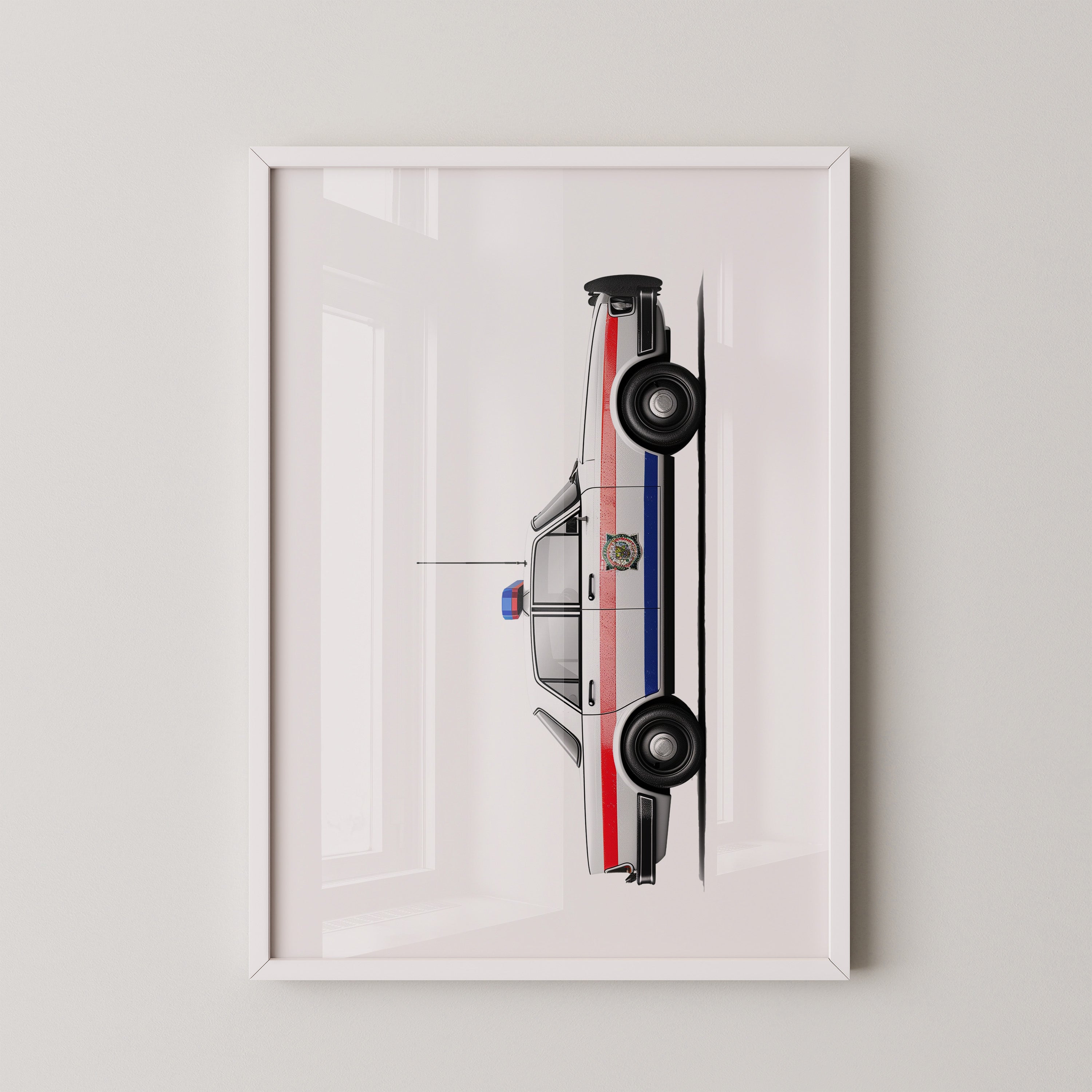 Polizeiwagen von oben