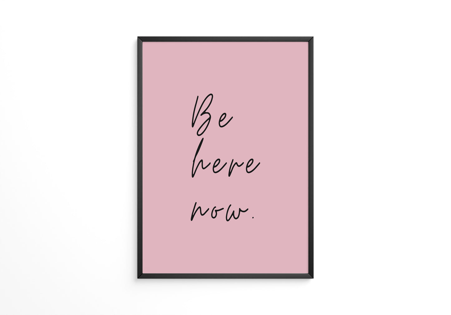 Schriftzug Rosa Minimalistisch