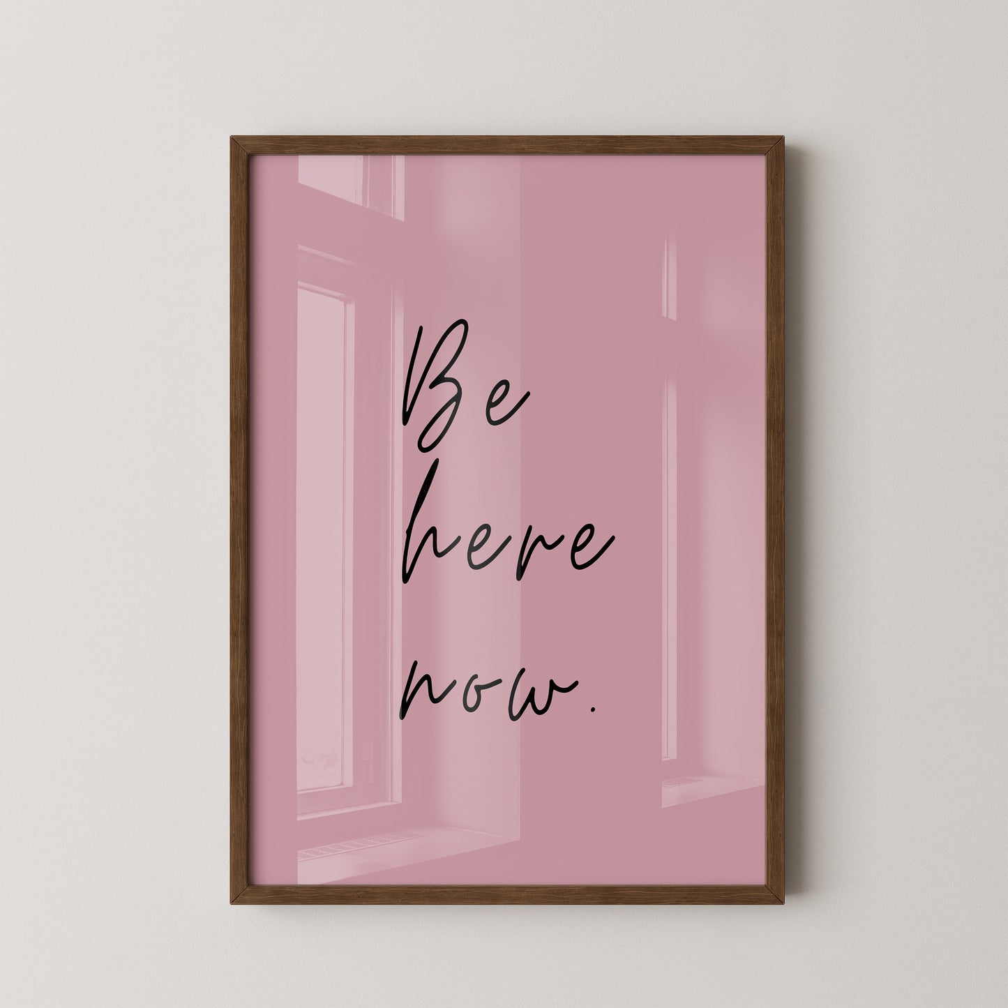 Schriftzug Rosa Minimalistisch