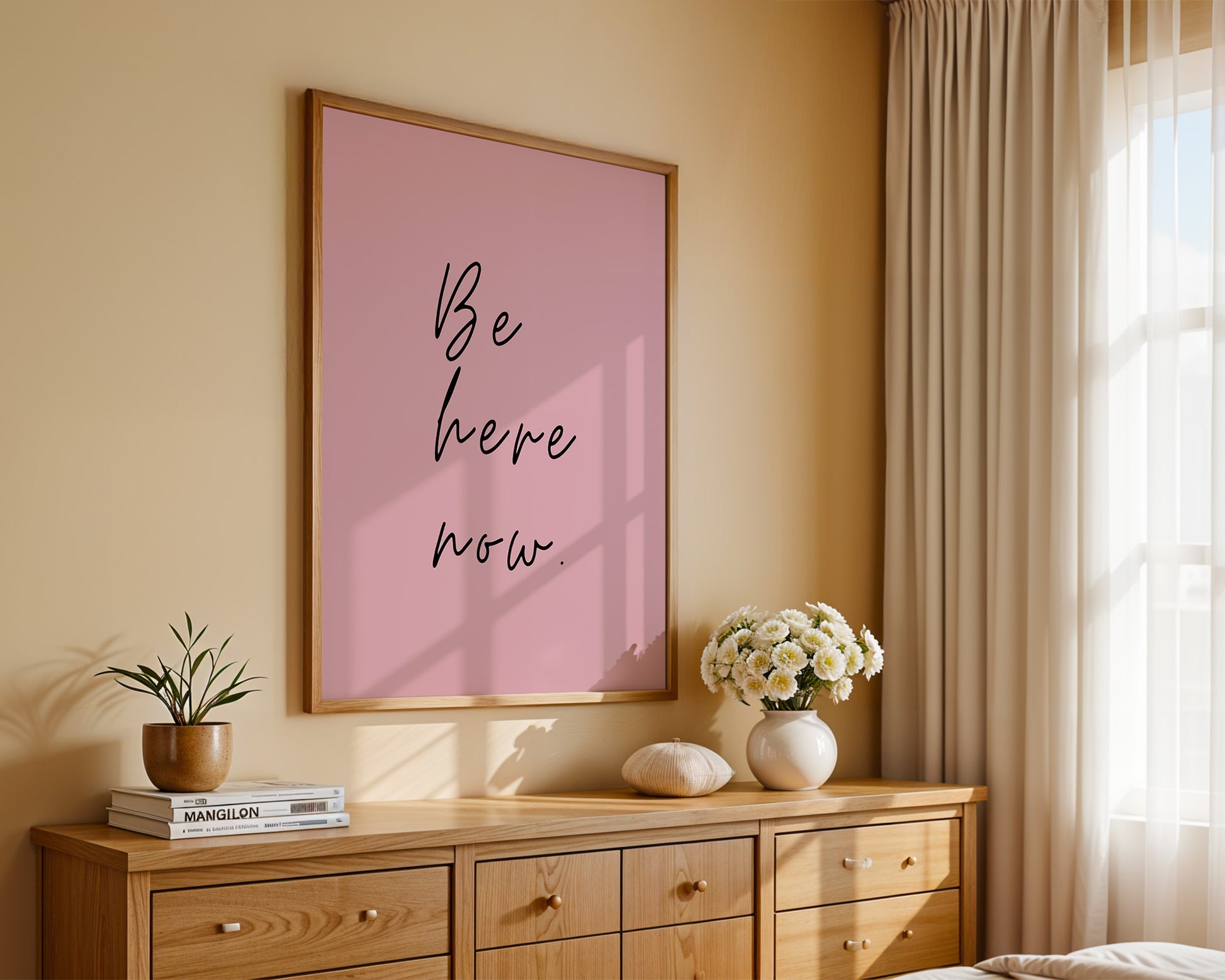 Schriftzug Rosa Minimalistisch