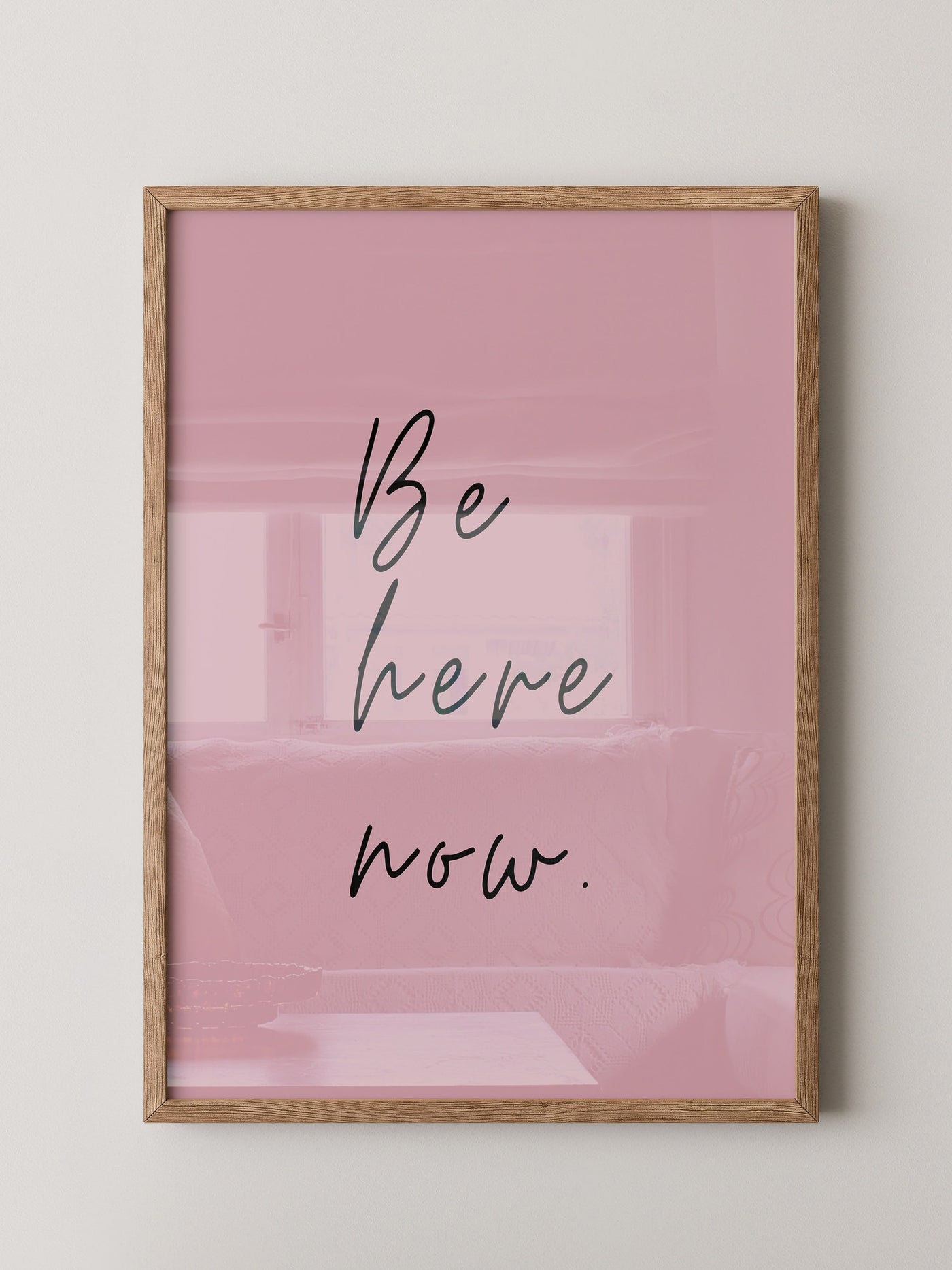Schriftzug Rosa Minimalistisch