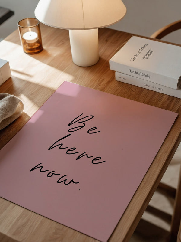 Schriftzug Rosa Minimalistisch