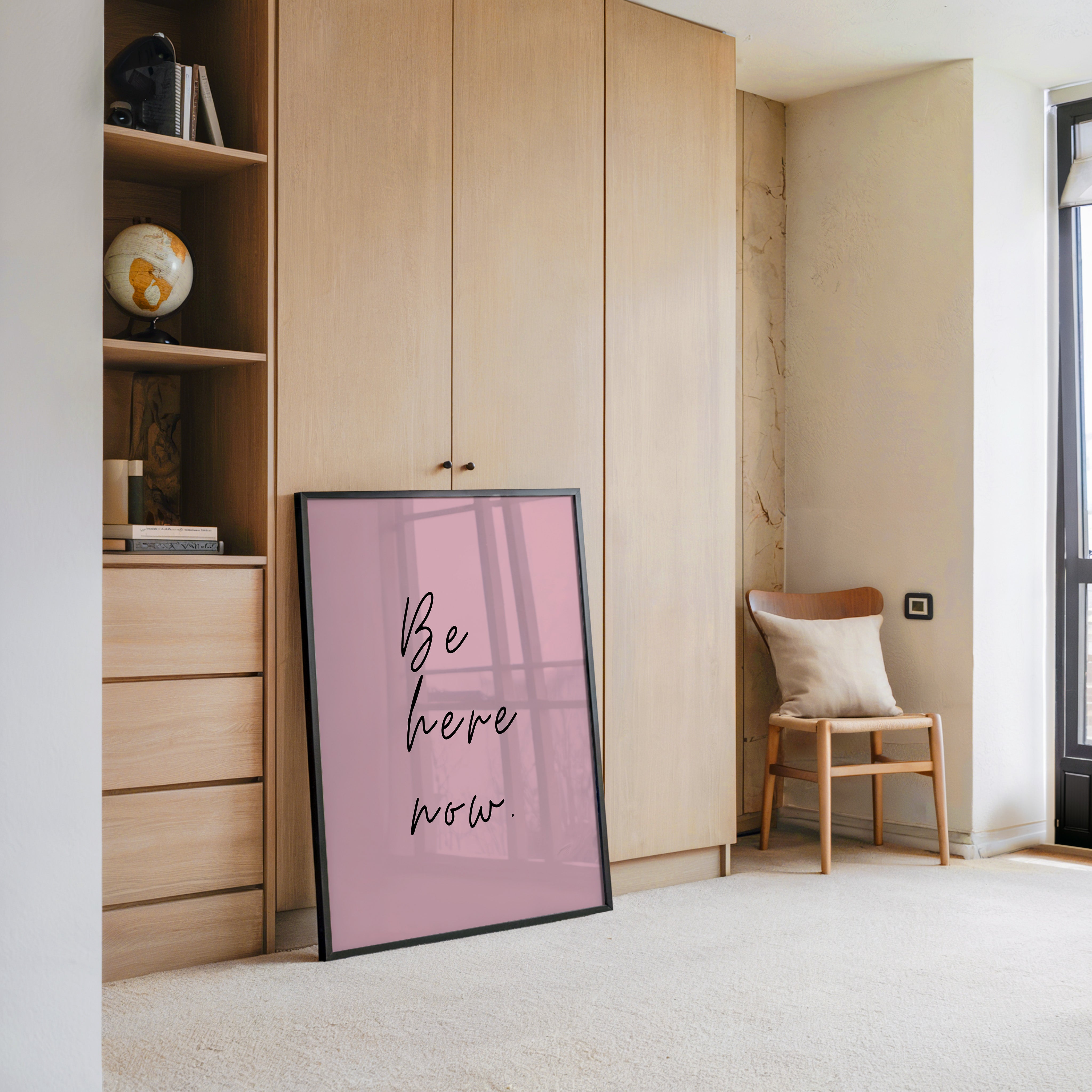 Schriftzug Rosa Minimalistisch