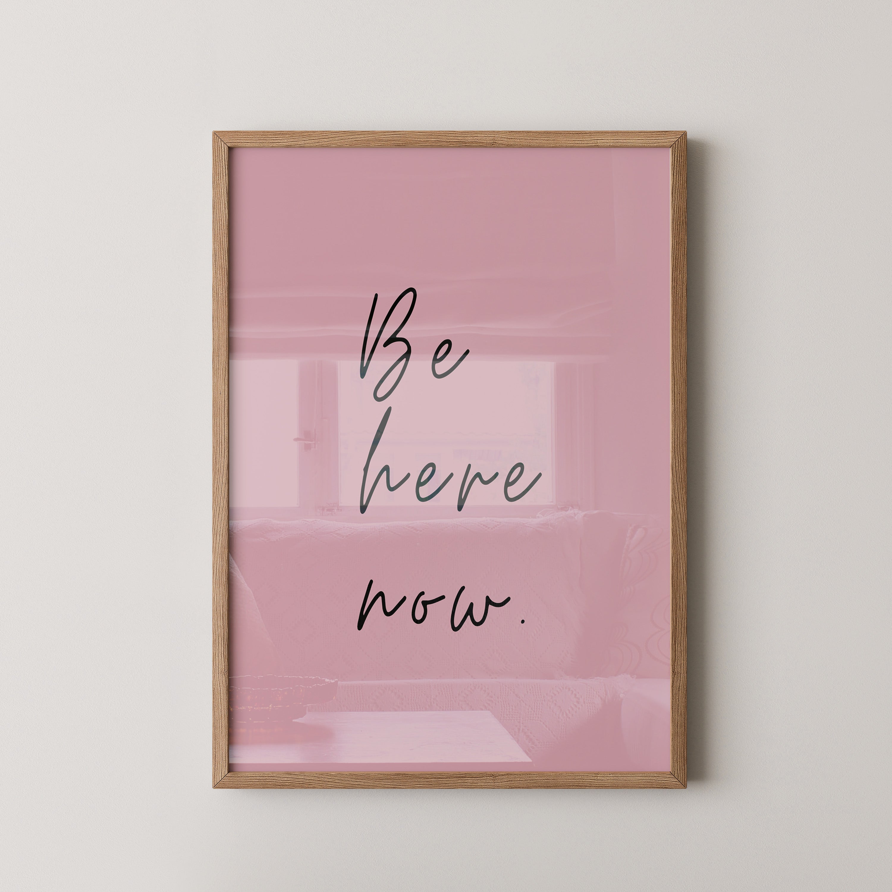 Schriftzug Rosa Minimalistisch