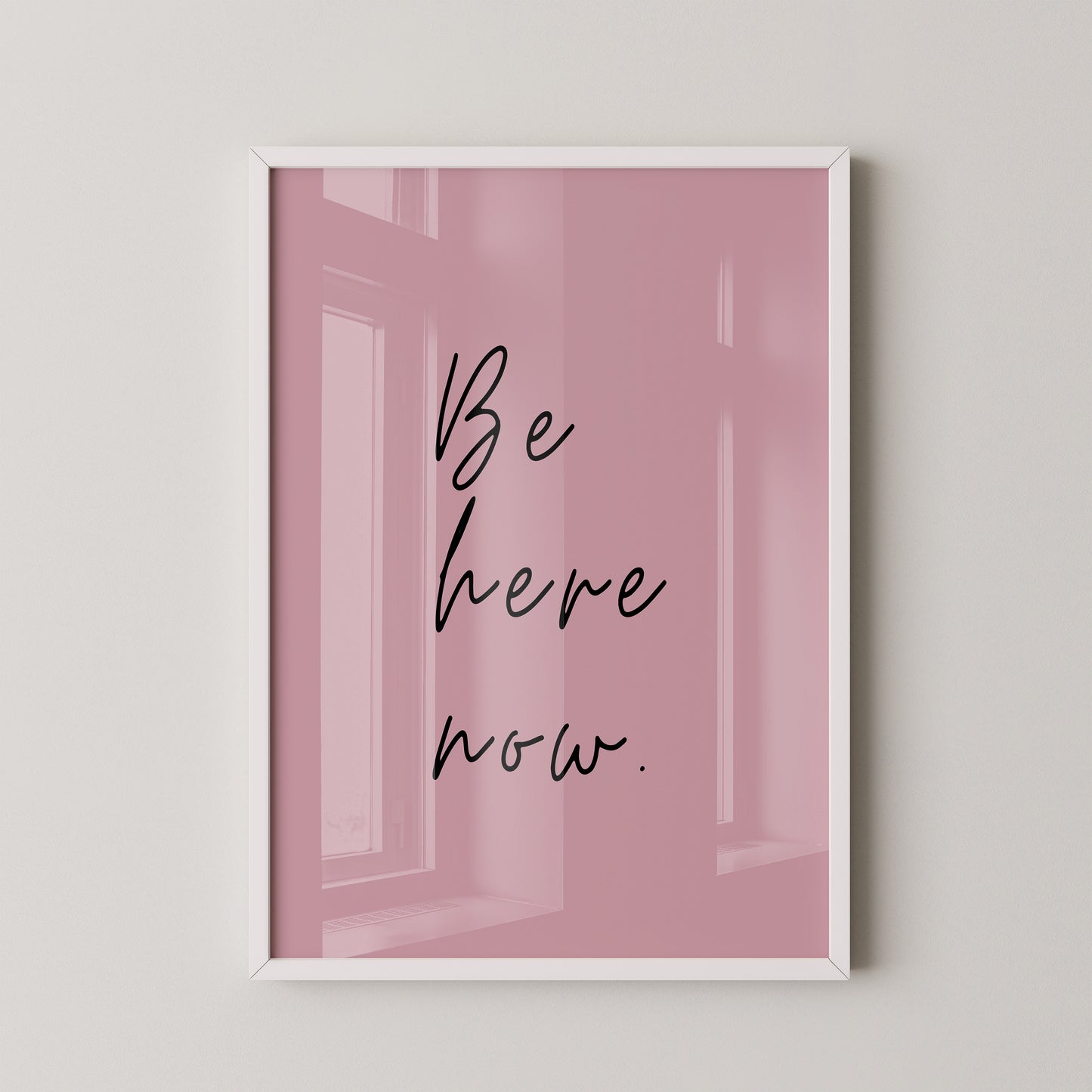 Schriftzug Rosa Minimalistisch