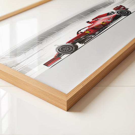 Rennwagen Rot Seitenansicht