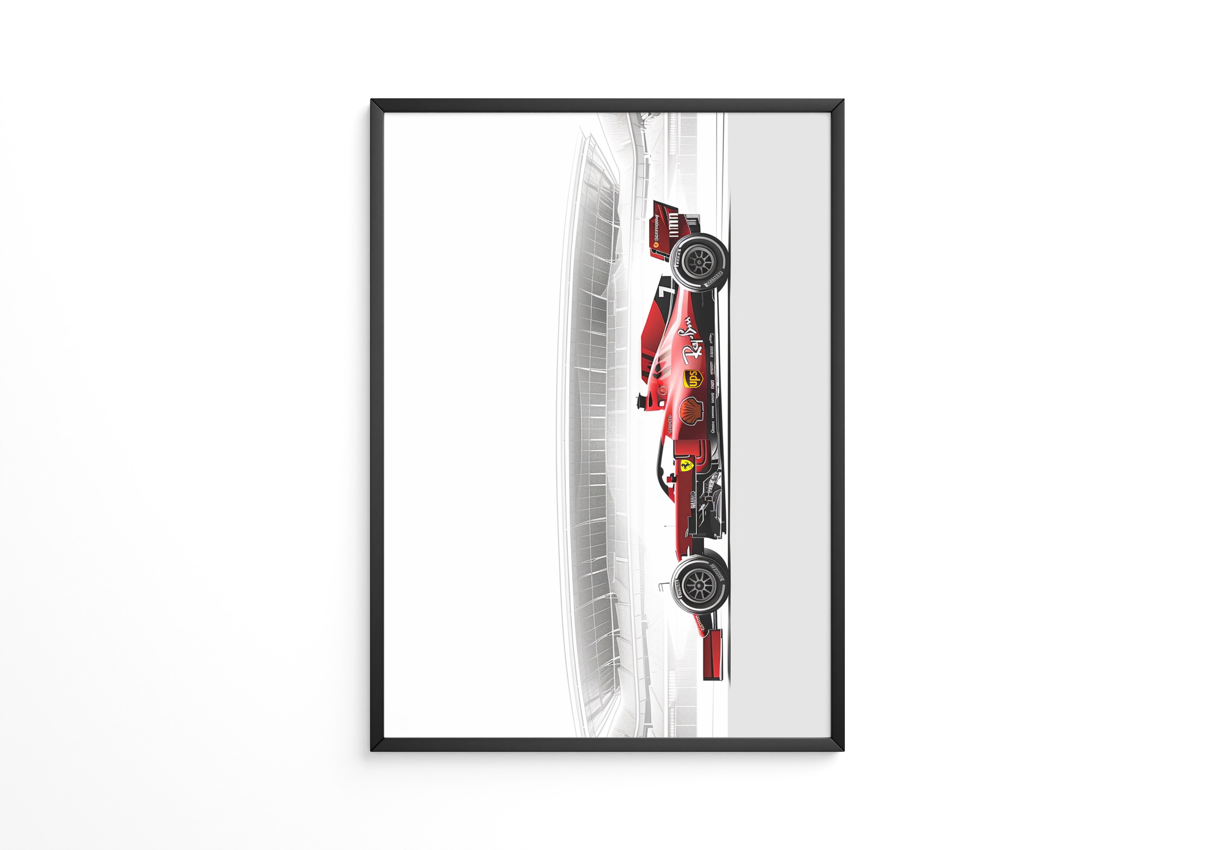 Rennwagen Rot Seitenansicht