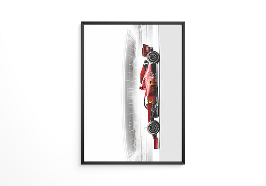 Rennwagen Rot Seitenansicht