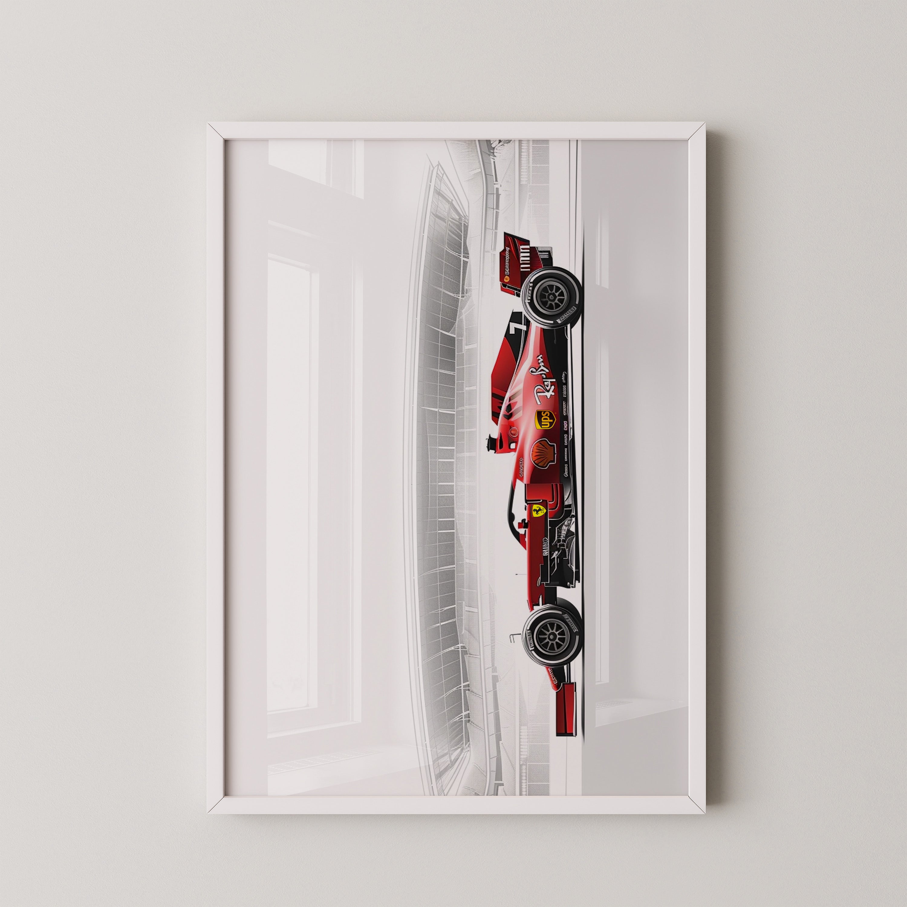 Rennwagen Rot Seitenansicht