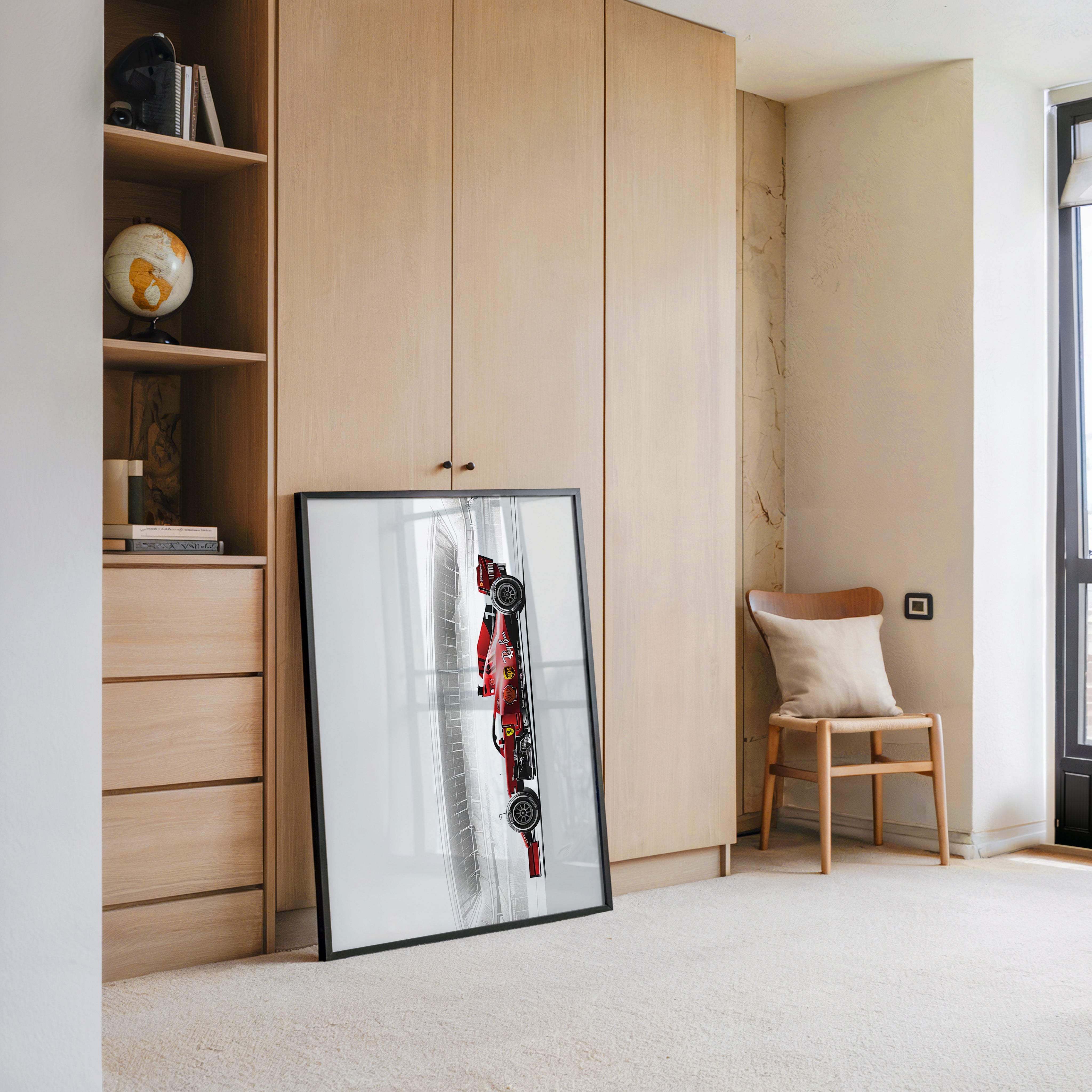 Rennwagen Rot Seitenansicht