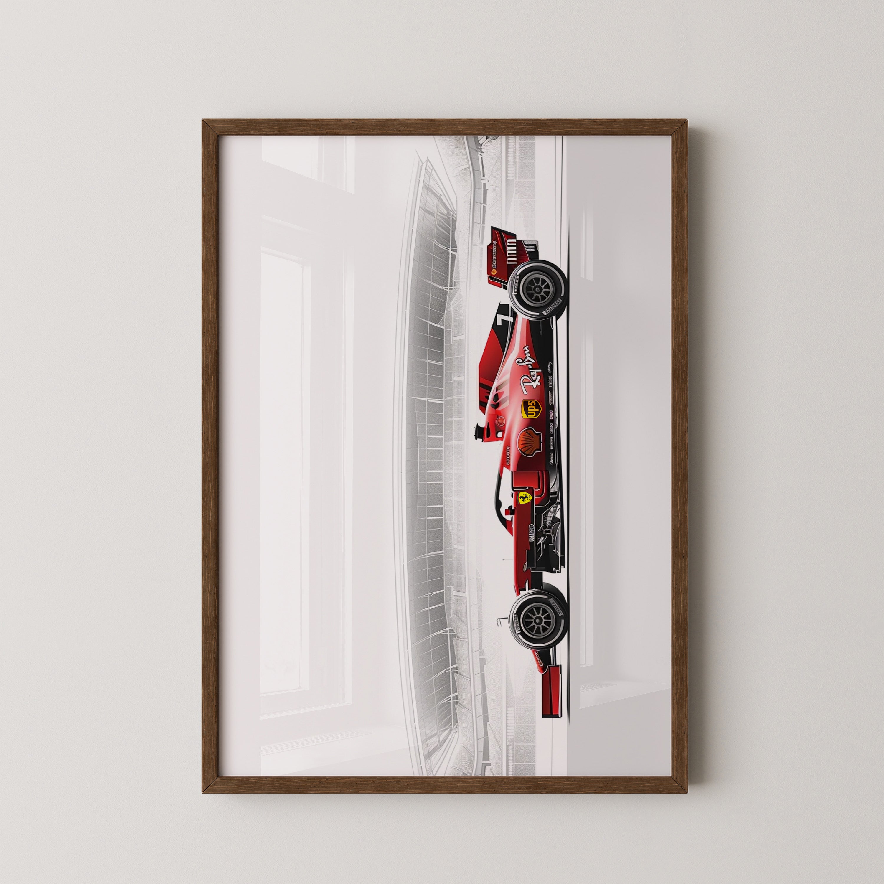 Rennwagen Rot Seitenansicht