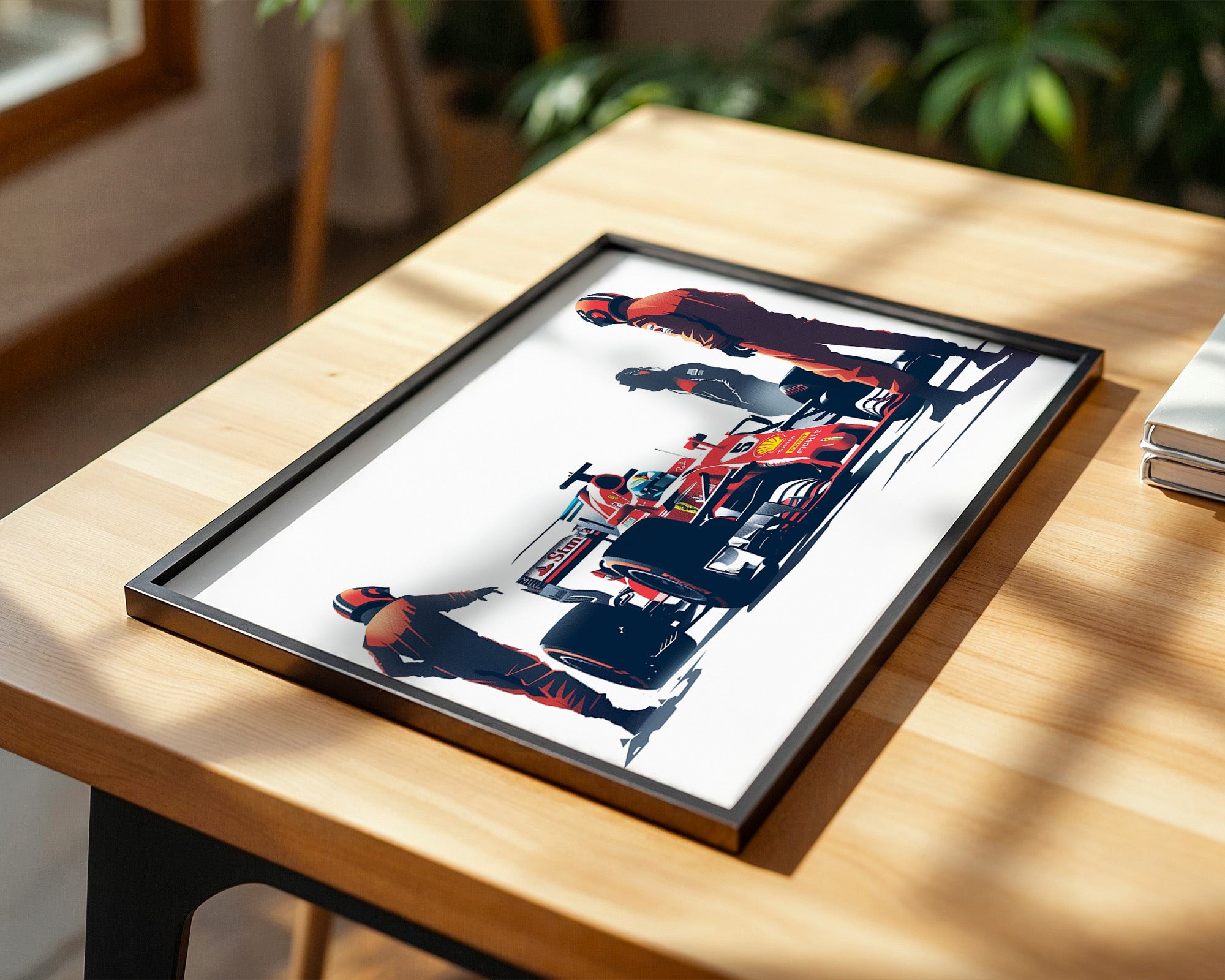 Formel 1 Boxenstopp Retro-Stil