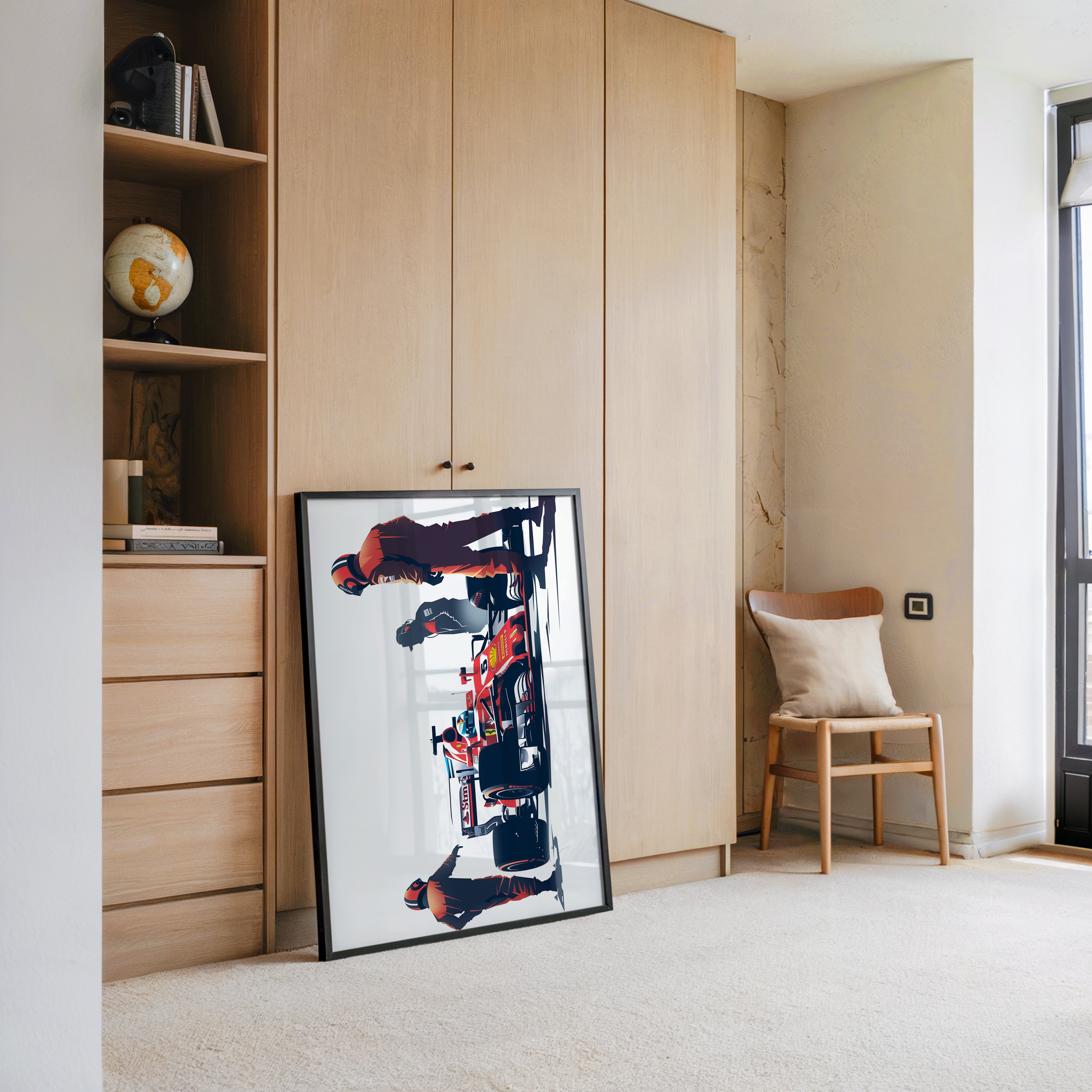 Formel 1 Boxenstopp Retro-Stil