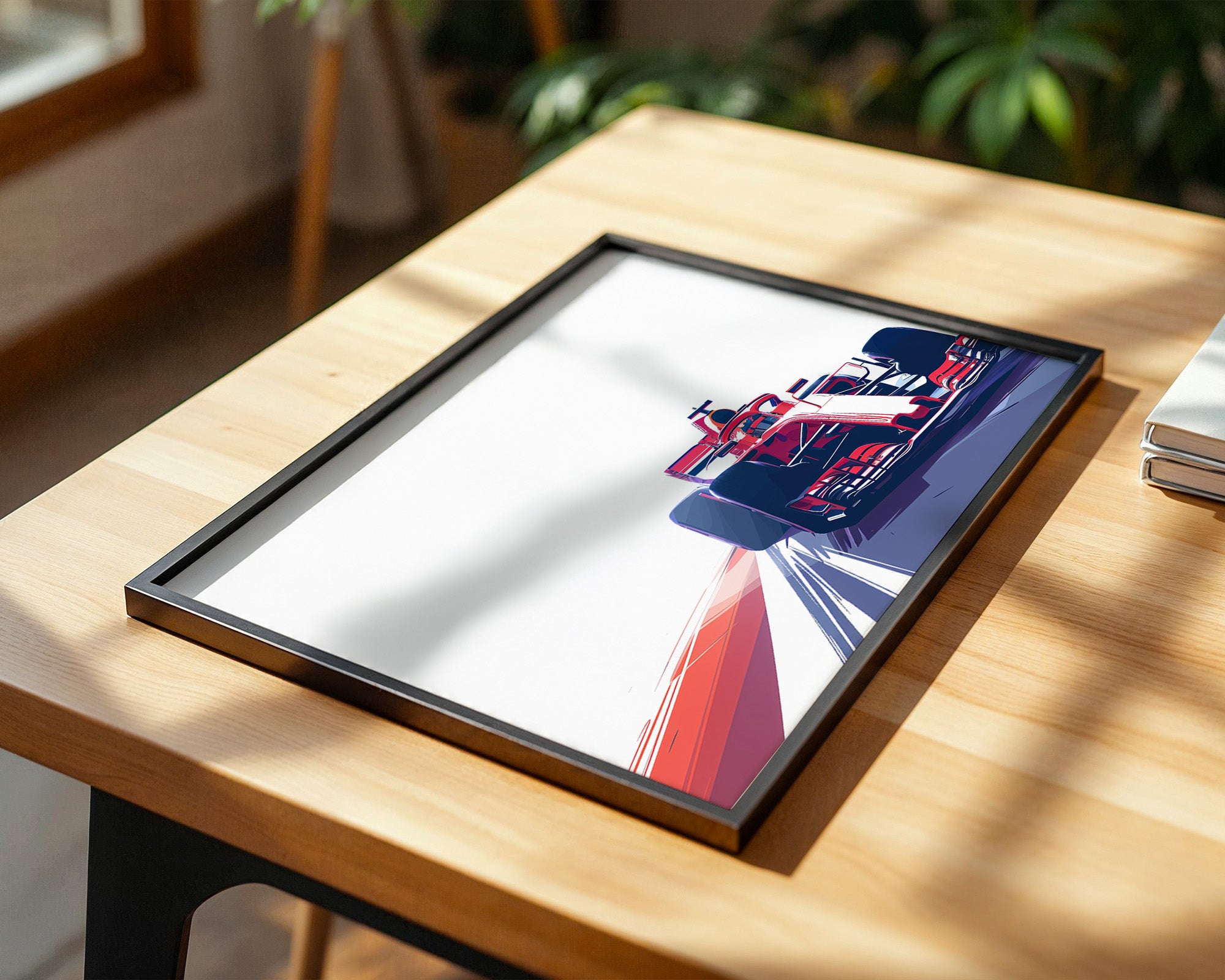 Rennwagen Dynamik Seitenperspektive