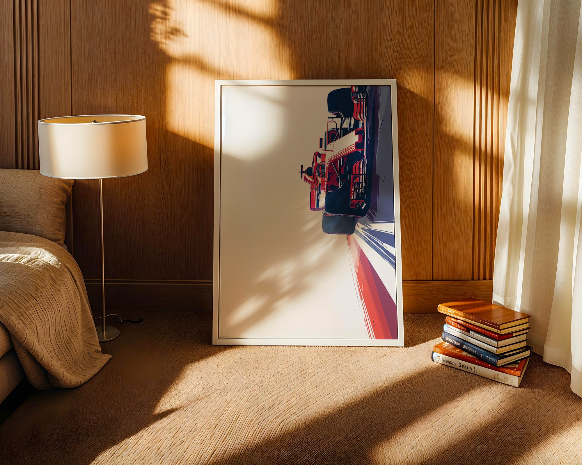 Rennwagen Dynamik Seitenperspektive