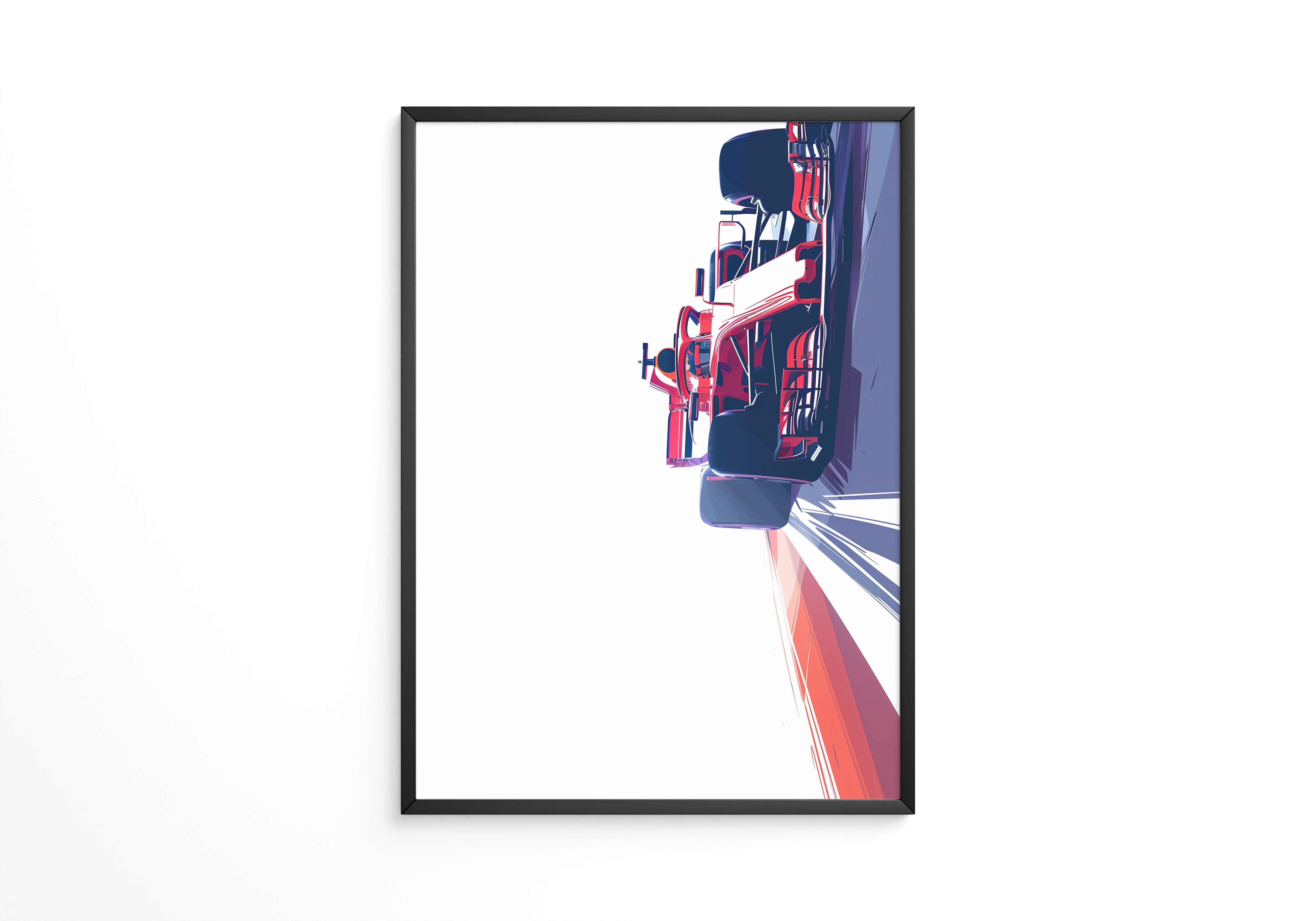 Rennwagen Dynamik Seitenperspektive