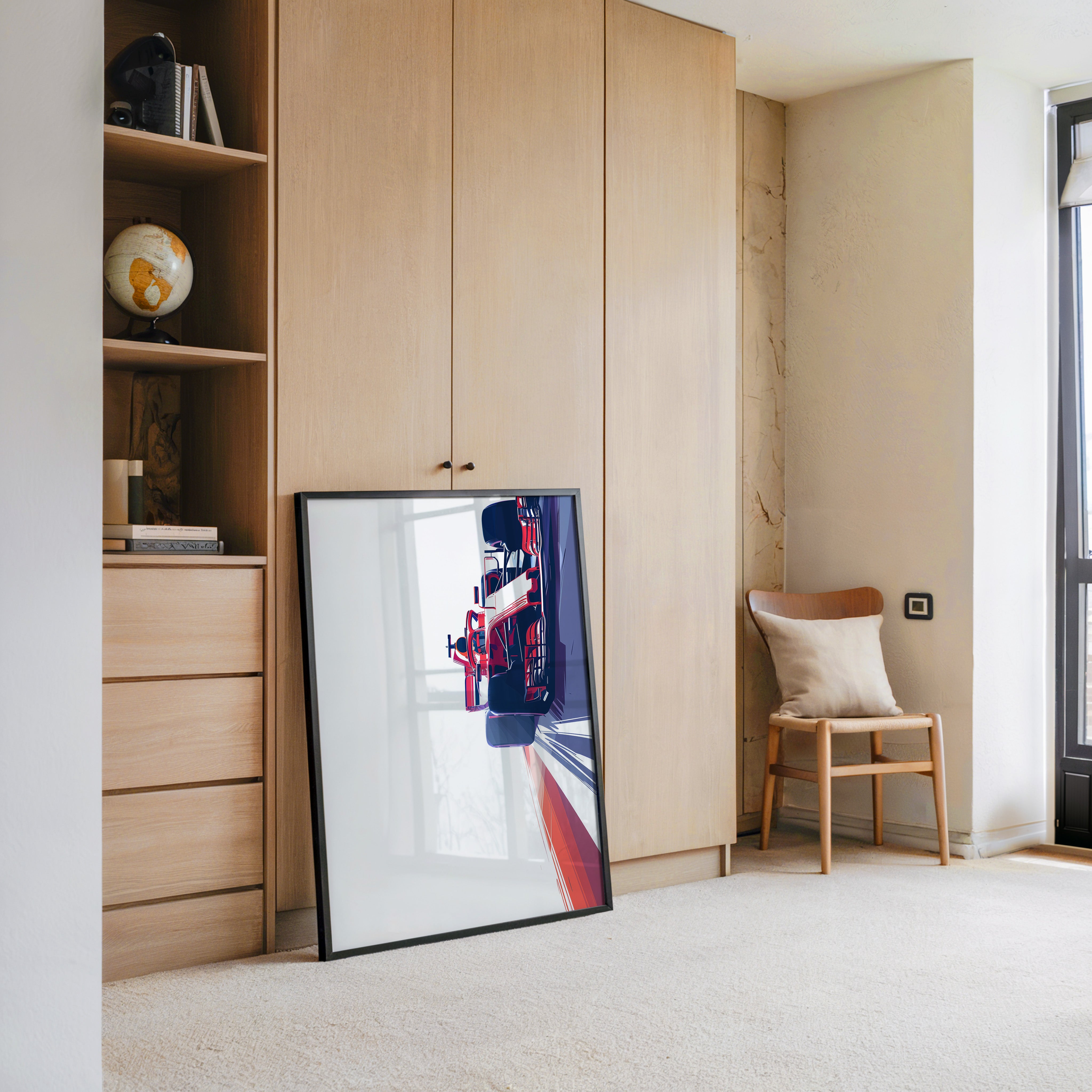 Rennwagen Dynamik Seitenperspektive