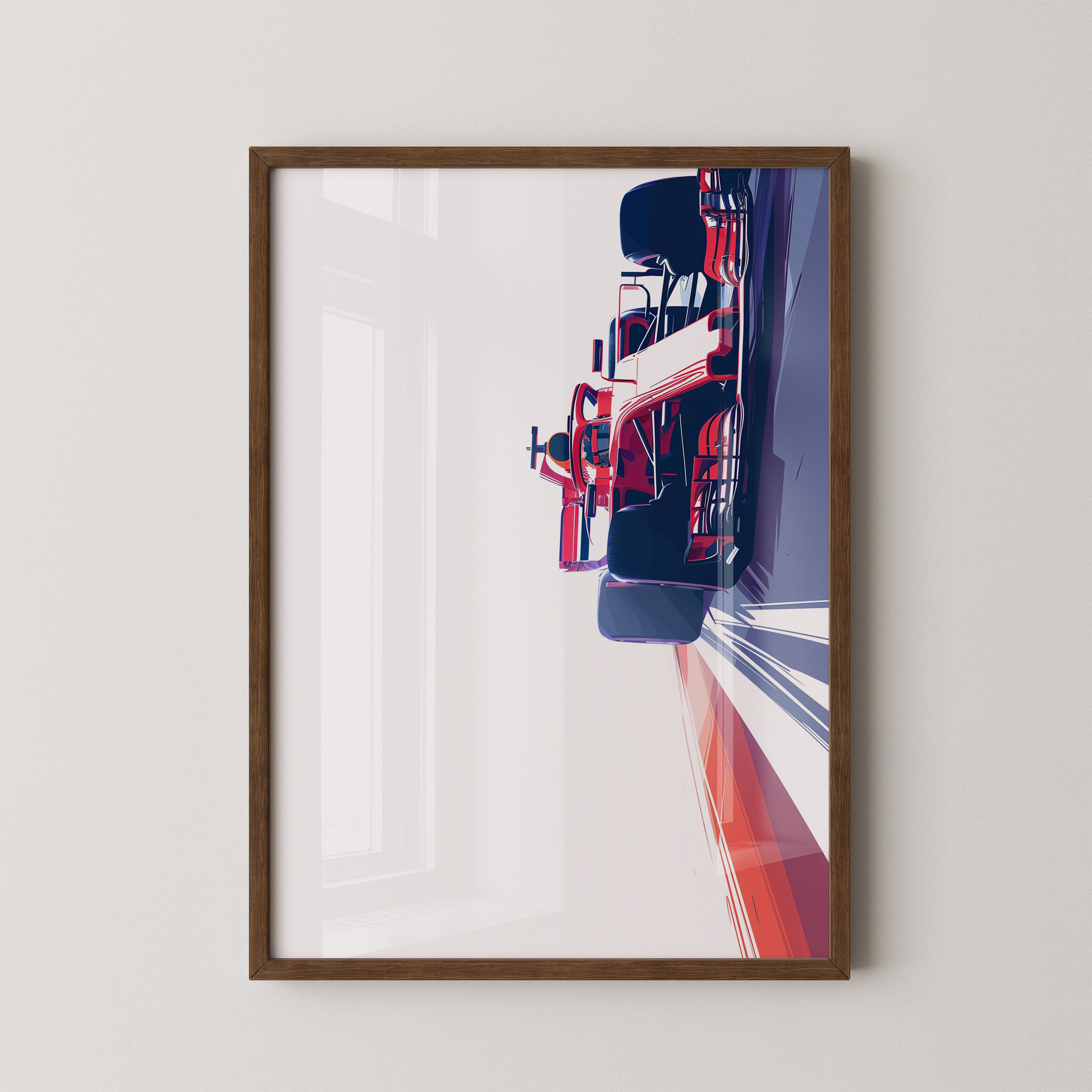 Rennwagen Dynamik Seitenperspektive