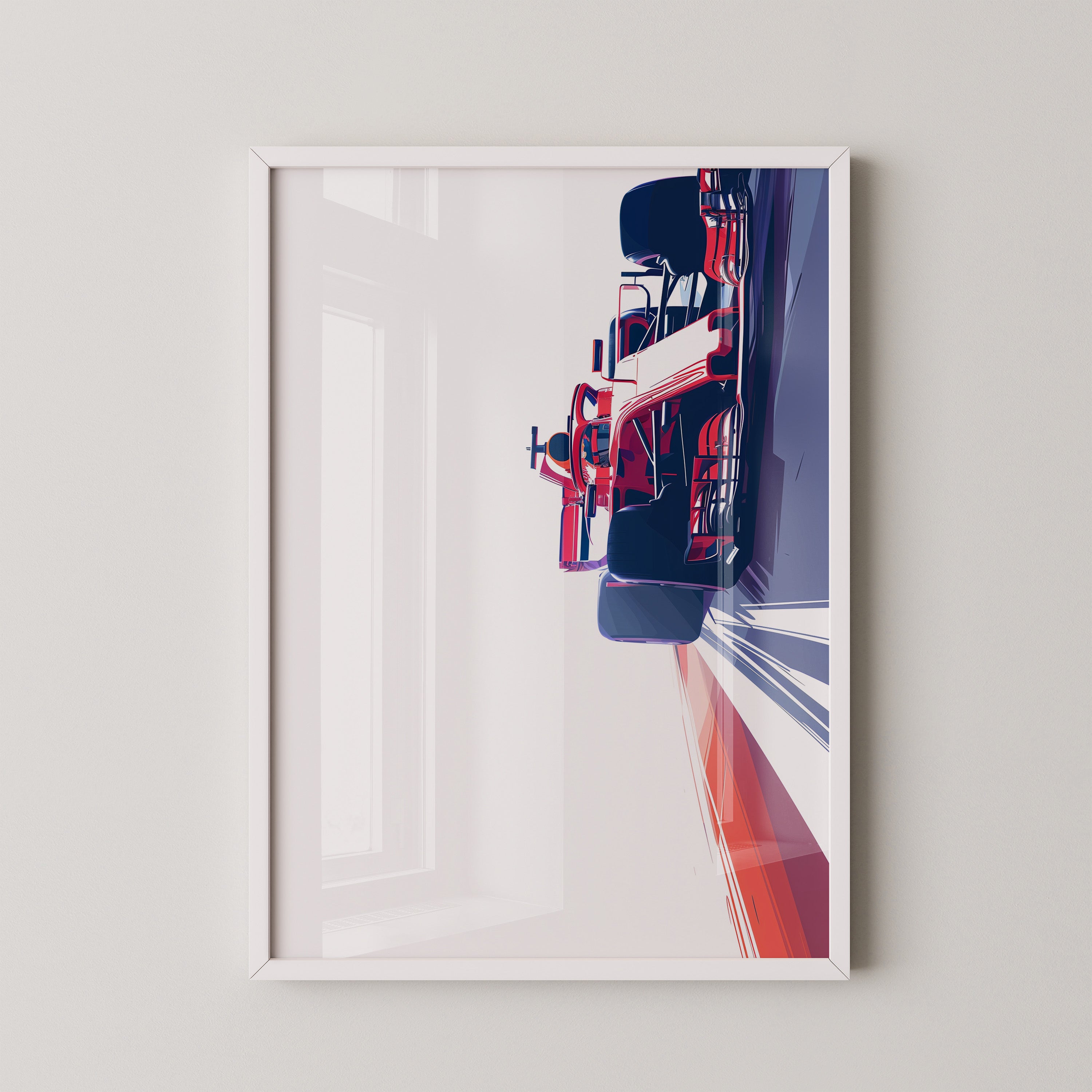 Rennwagen Dynamik Seitenperspektive