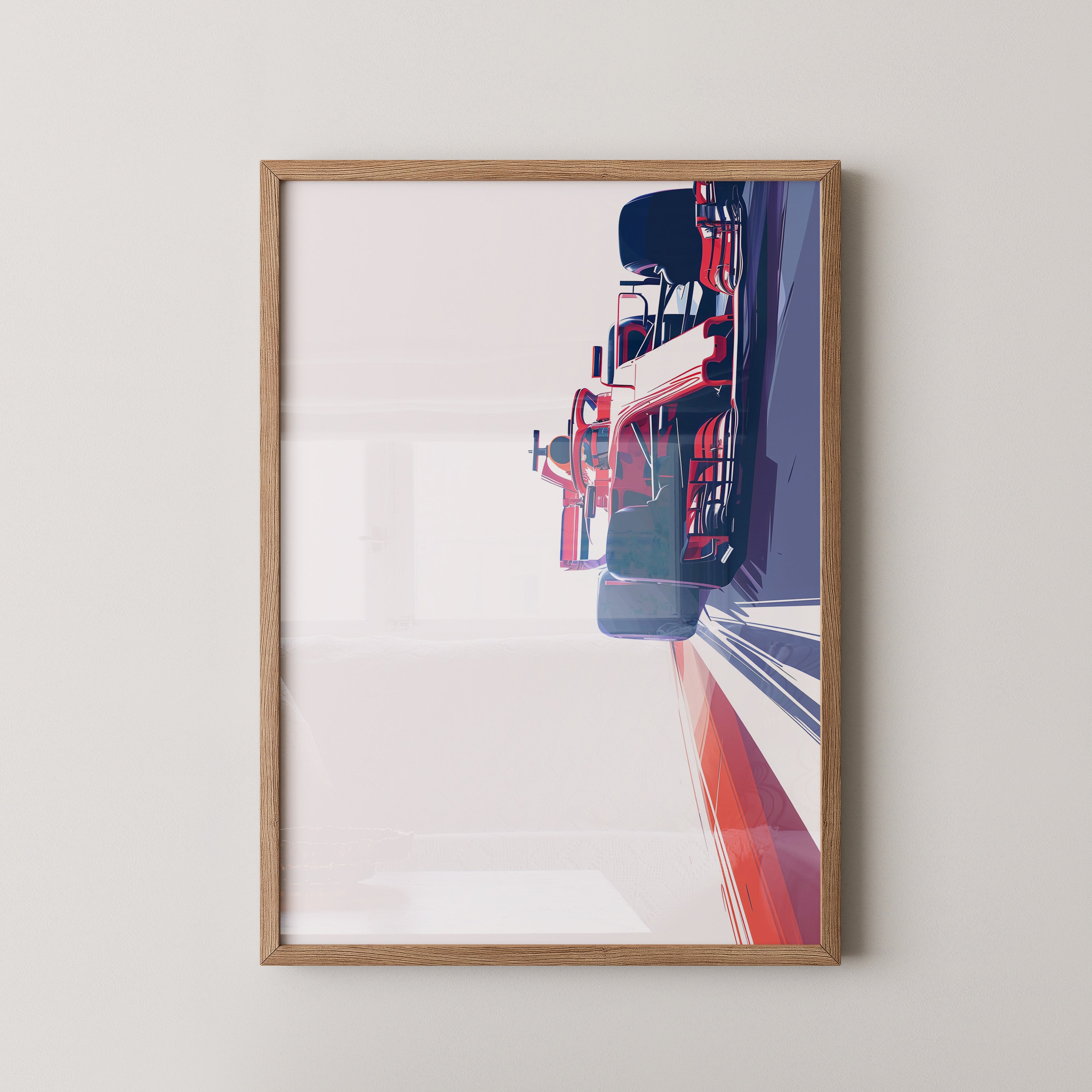 Rennwagen Dynamik Seitenperspektive